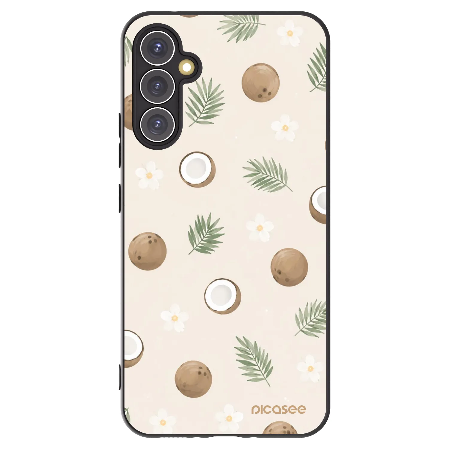 Picasee fekete szilikon tok az alábbi mobiltelefonokra Samsung Galaxy A34 5G A346B - Coconut Breeze