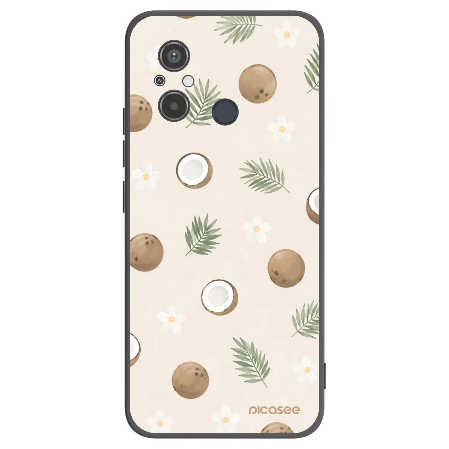 Picasee fekete szilikon tok az alábbi mobiltelefonokra Xiaomi Redmi 12C - Coconut Breeze