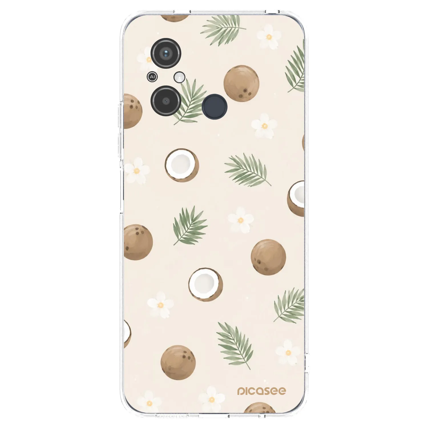 Picasee átlátszó szilikon tok az alábbi mobiltelefonokra Xiaomi Redmi 12C - Coconut Breeze