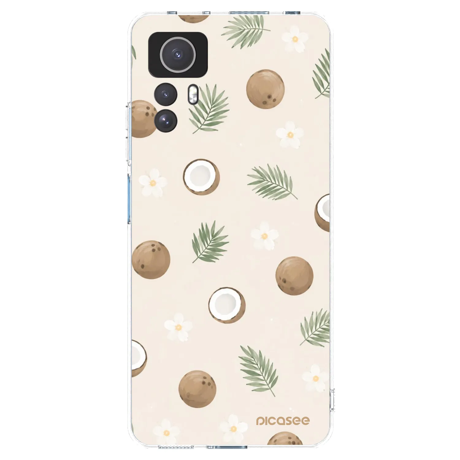 Picasee átlátszó szilikon tok az alábbi mobiltelefonokra Xiaomi Redmi Note 12S - Coconut Breeze