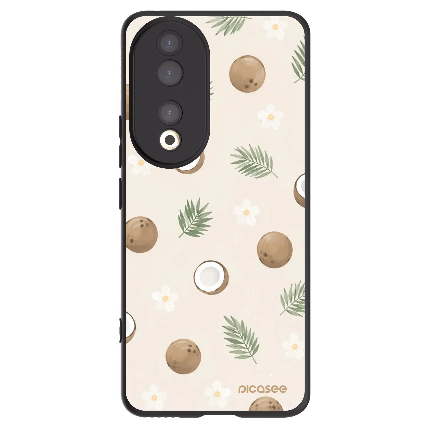 Picasee fekete szilikon tok az alábbi mobiltelefonokra Honor 90 5G - Coconut Breeze