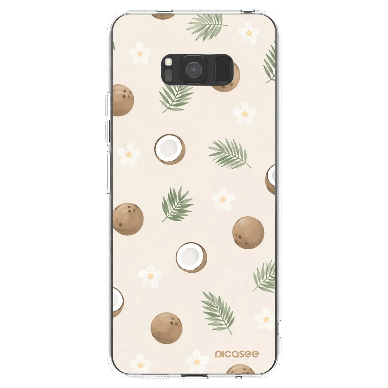 Picasee átlátszó szilikon tok az alábbi mobiltelefonokra Samsung Galaxy S8 G950F - Coconut Breeze