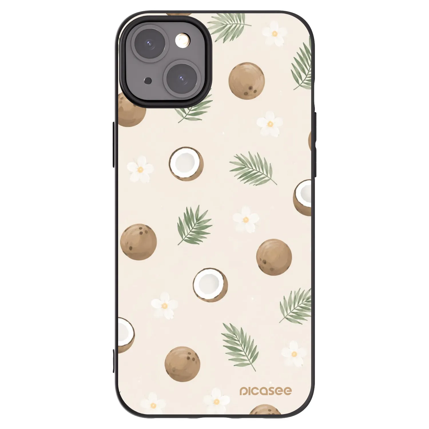 Picasee fekete szilikon tok az alábbi mobiltelefonokra Apple iPhone 15 Plus - Coconut Breeze