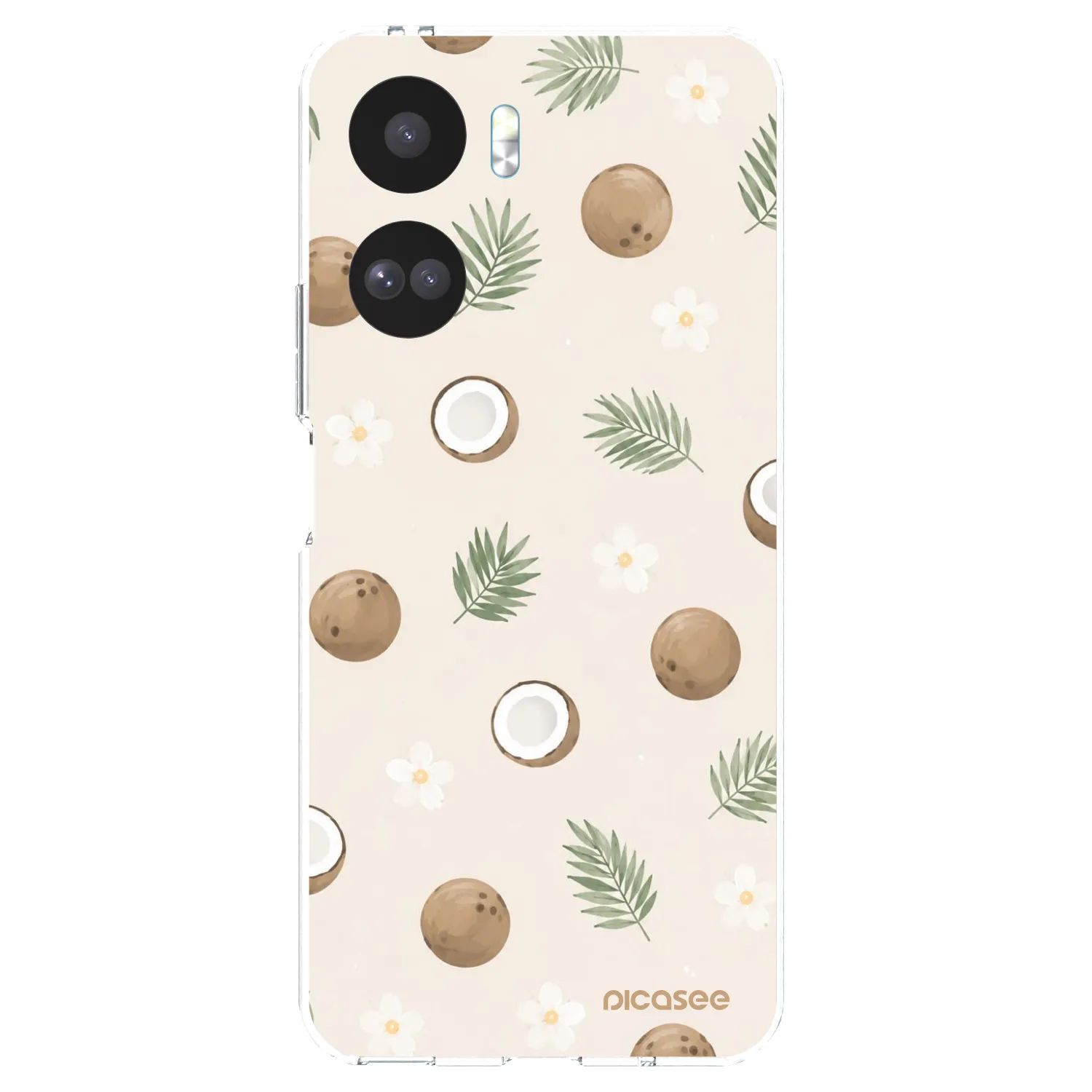 Picasee átlátszó szilikon tok az alábbi mobiltelefonokra Honor 90 Lite 5G - Coconut Breeze
