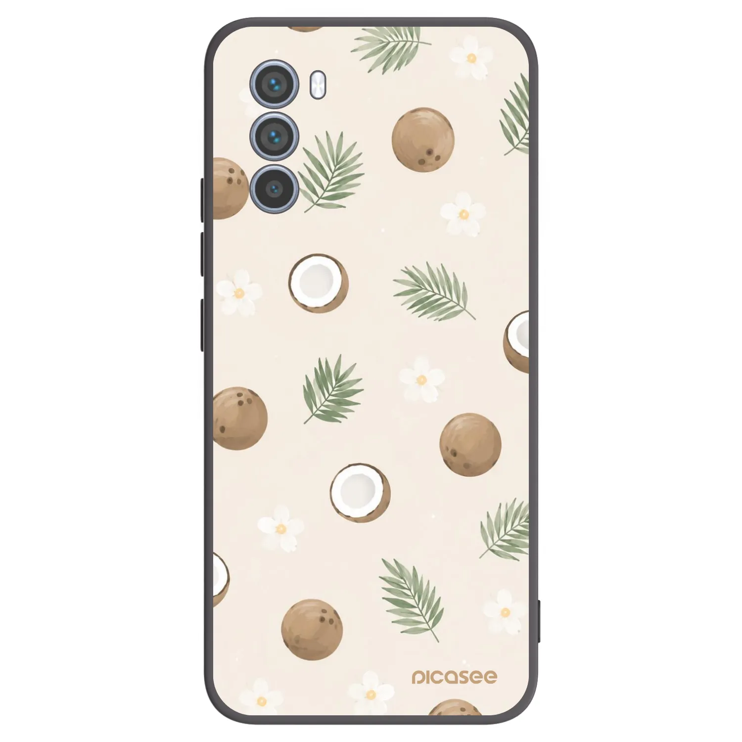 Picasee fekete szilikon tok az alábbi mobiltelefonokra Motorola Moto G62 - Coconut Breeze