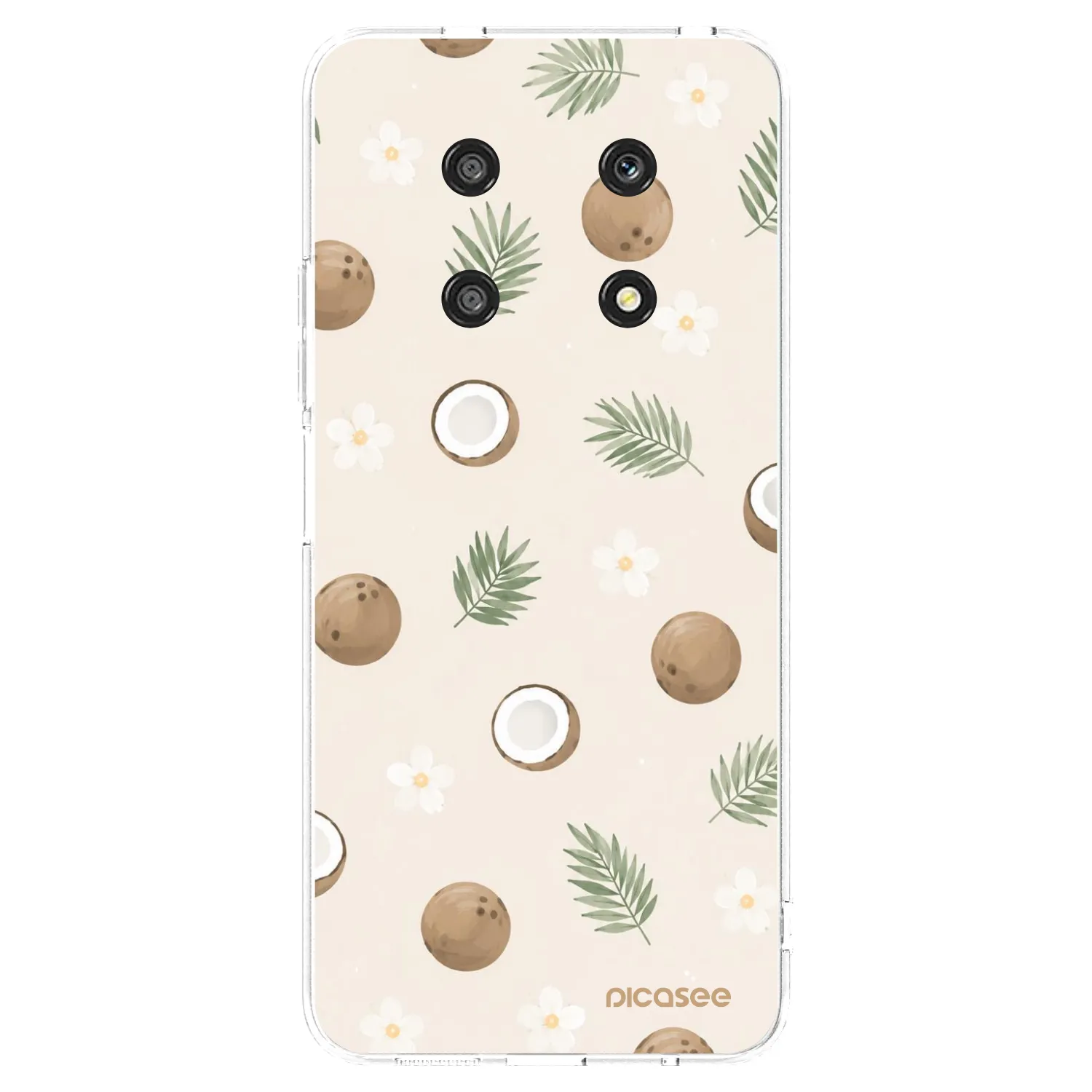 Picasee átlátszó szilikon tok az alábbi mobiltelefonokra Honor Magic4 Lite 5G - Coconut Breeze