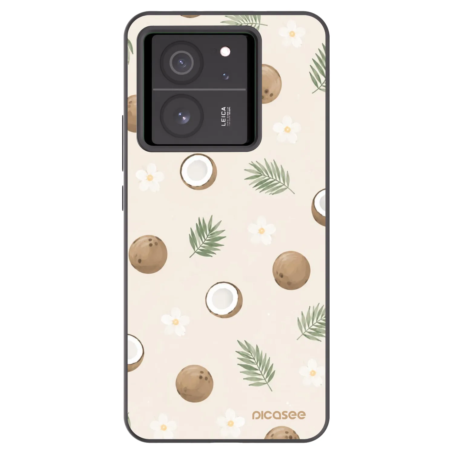 Picasee fekete szilikon tok az alábbi mobiltelefonokra Xiaomi 13T Pro - Coconut Breeze