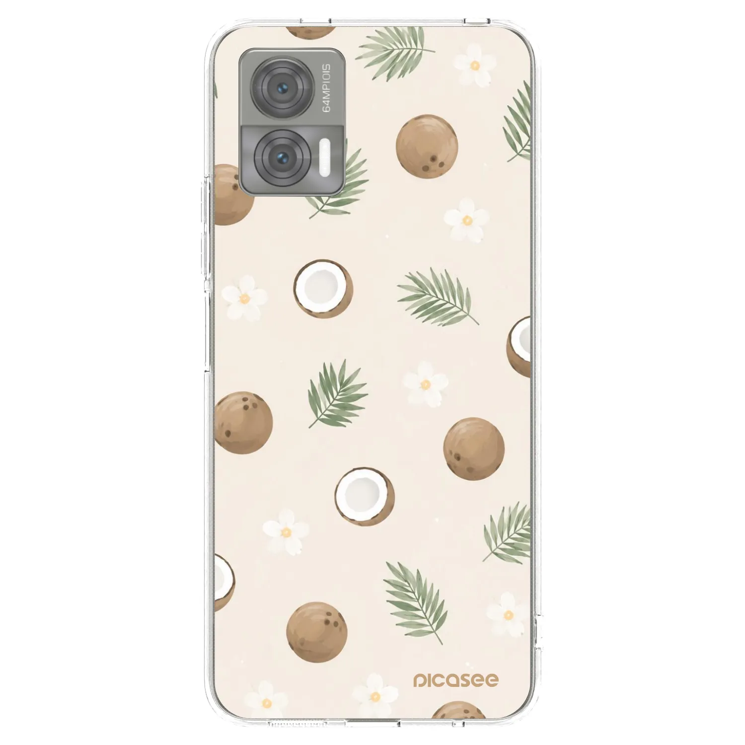 Picasee átlátszó szilikon tok az alábbi mobiltelefonokra Motorola Edge 30 Neo - Coconut Breeze