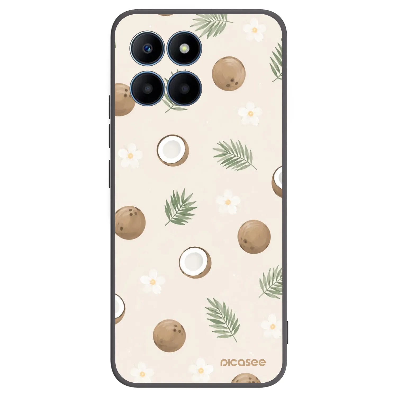Picasee fekete szilikon tok az alábbi mobiltelefonokra Honor 70 Lite - Coconut Breeze