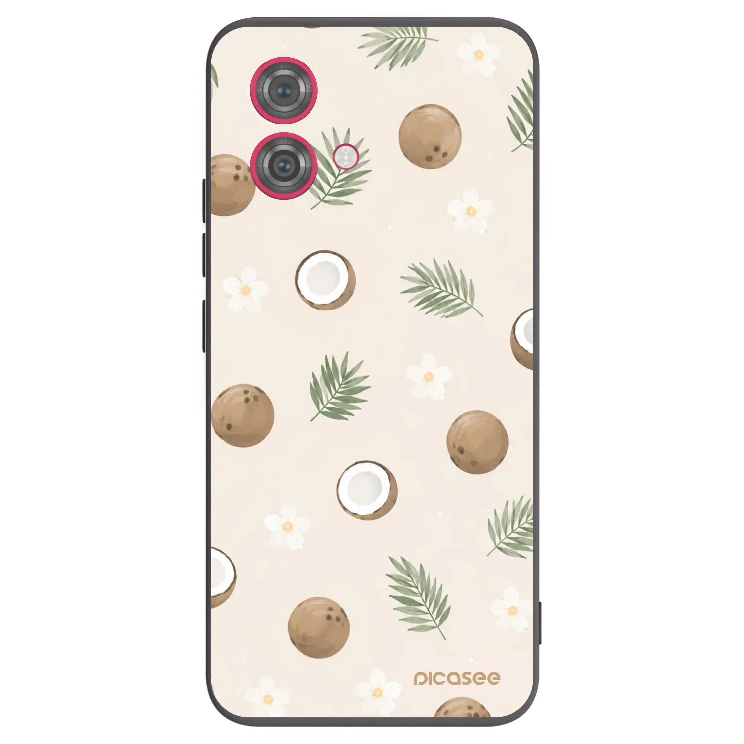 Picasee fekete szilikon tok az alábbi mobiltelefonokra Motorola Moto G84 5G - Coconut Breeze