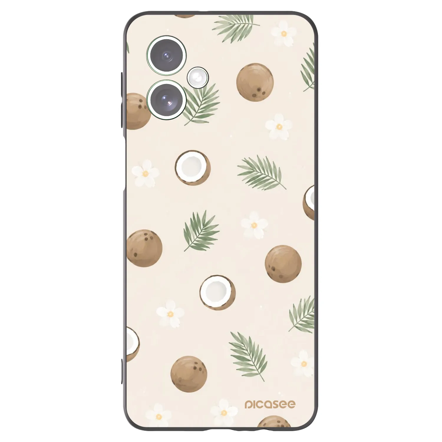Picasee fekete szilikon tok az alábbi mobiltelefonokra Motorola Moto G54 5G - Coconut Breeze
