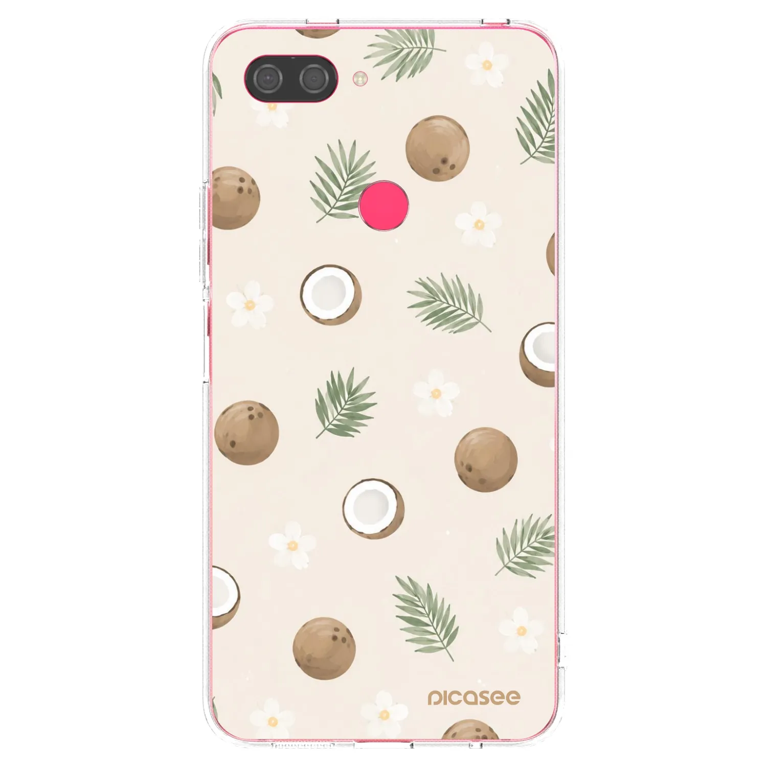 Picasee átlátszó szilikon tok az alábbi mobiltelefonokra Xiaomi Mi 8 Lite - Coconut Breeze