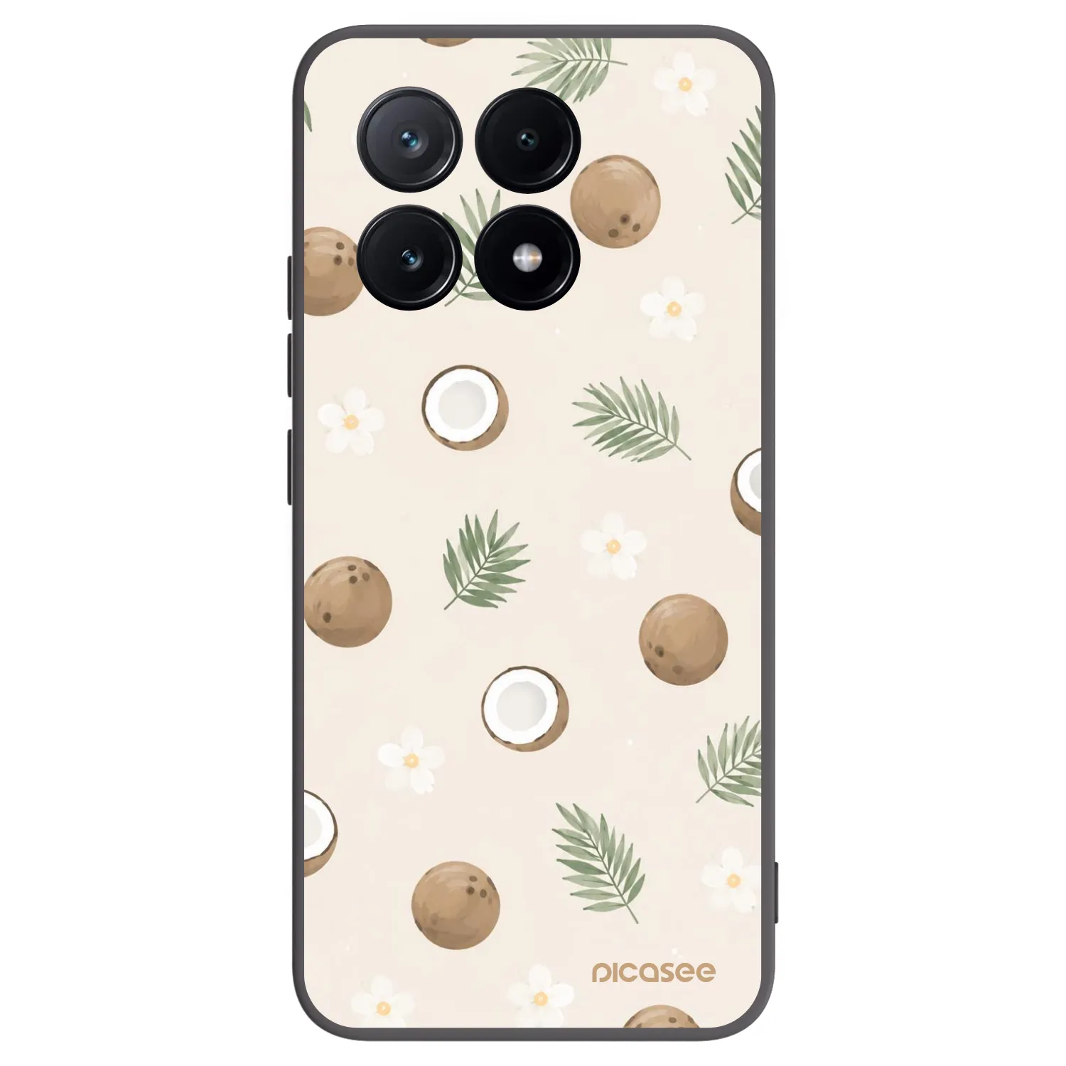 Picasee fekete szilikon tok az alábbi mobiltelefonokra Xiaomi Poco X6 Pro - Coconut Breeze