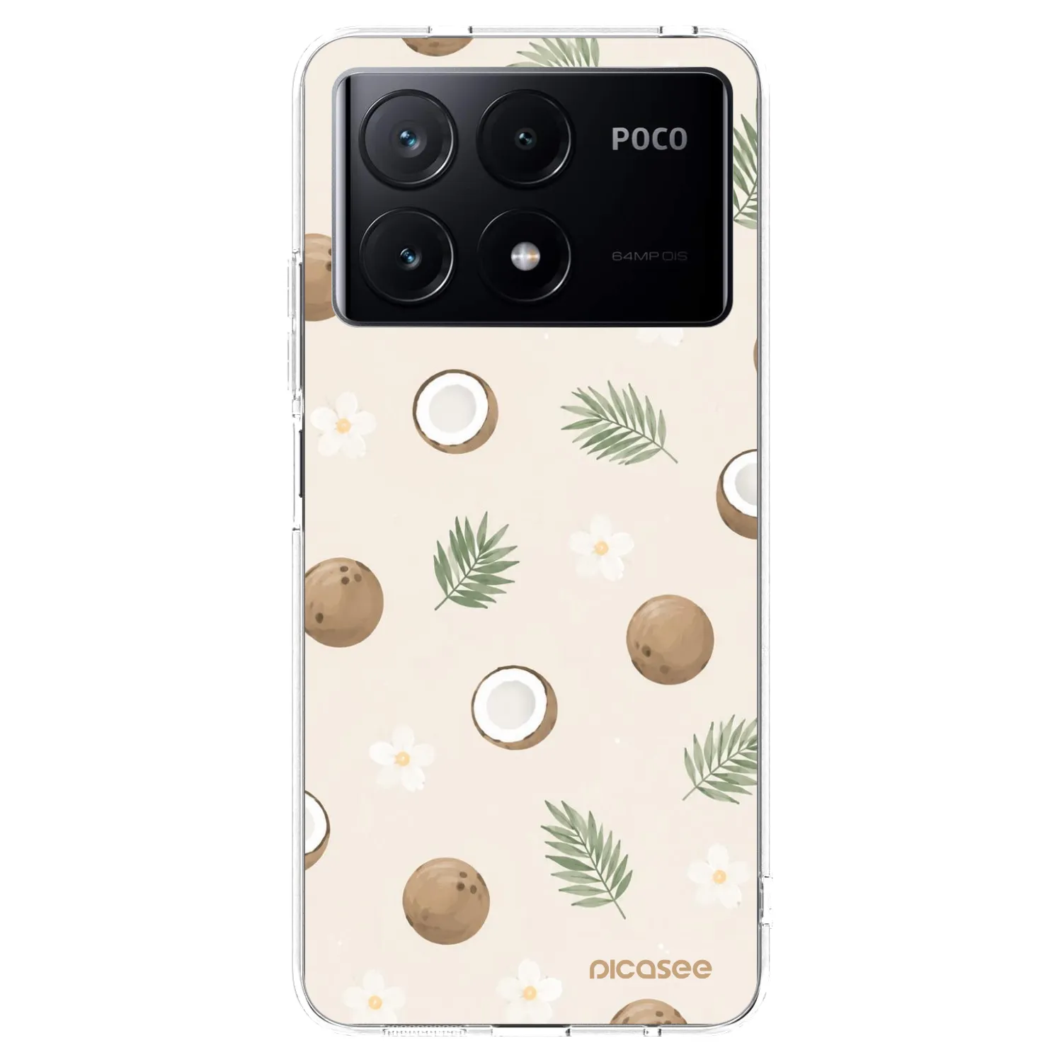 Picasee átlátszó szilikon tok az alábbi mobiltelefonokra Xiaomi Poco X6 Pro - Coconut Breeze