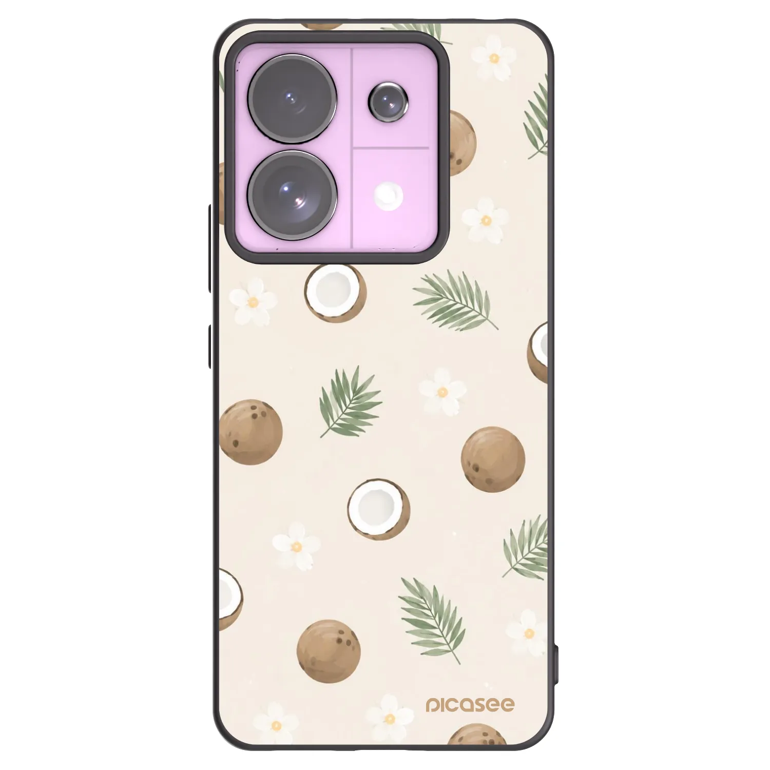 Picasee fekete szilikon tok az alábbi mobiltelefonokra Xiaomi Redmi Note 13 Pro 5G - Coconut Breeze