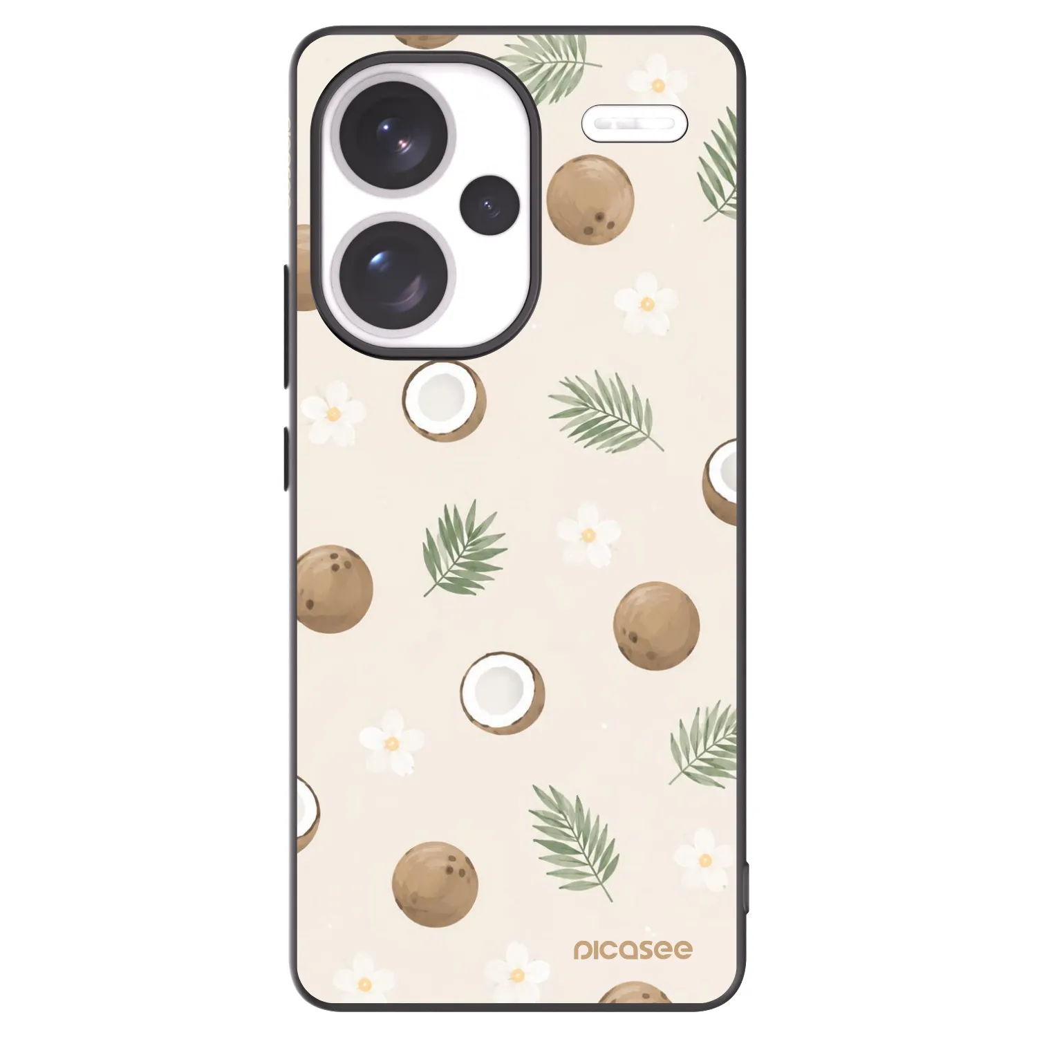Picasee fekete szilikon tok az alábbi mobiltelefonokra Xiaomi Redmi Note 13 Pro+ 5G - Coconut Breeze