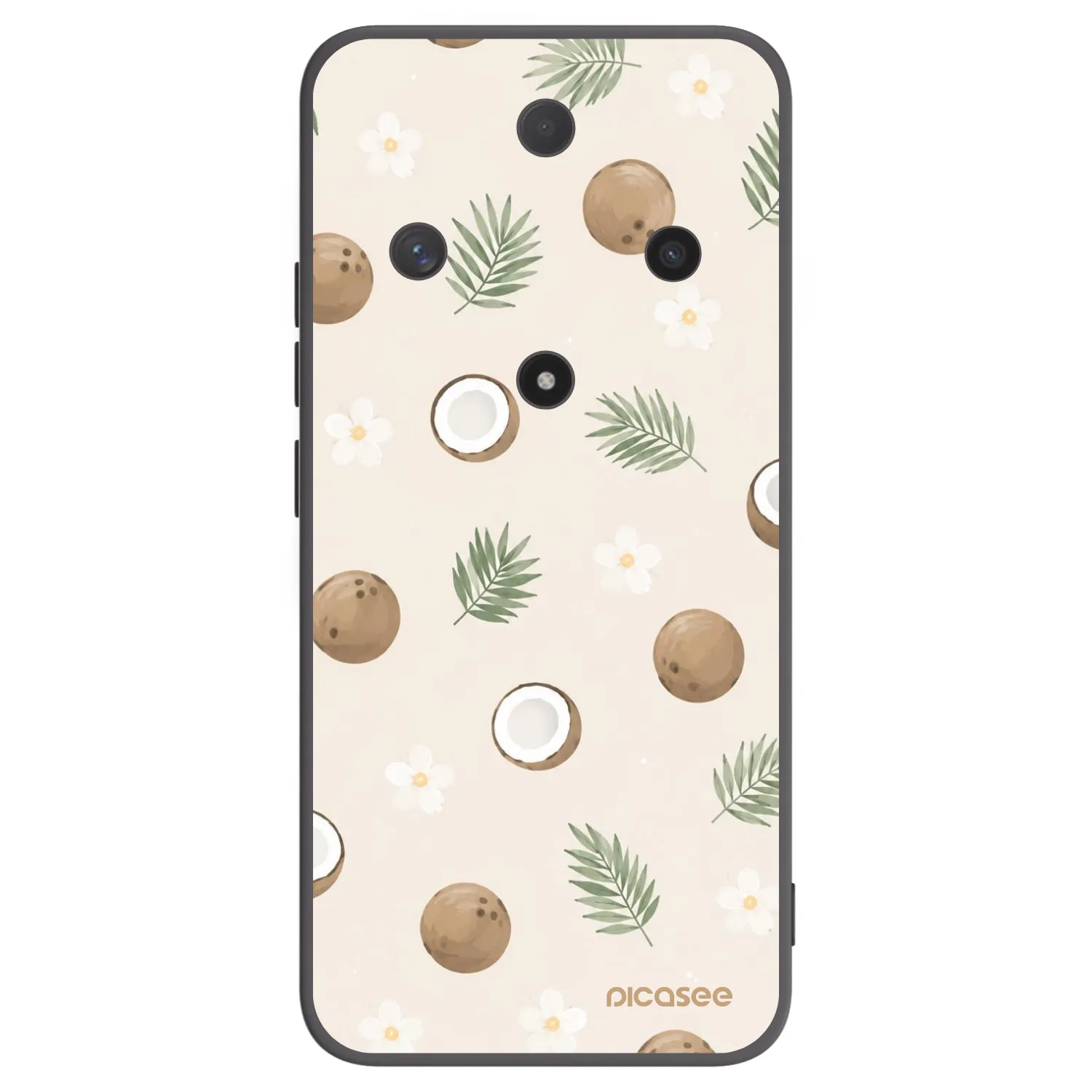 Picasee fekete szilikon tok az alábbi mobiltelefonokra Honor Magic6 Lite 5G - Coconut Breeze