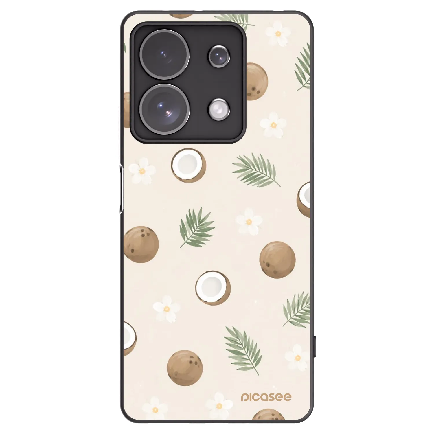 Picasee fekete szilikon tok az alábbi mobiltelefonokra Xiaomi Redmi Note 13 Pro 4G - Coconut Breeze