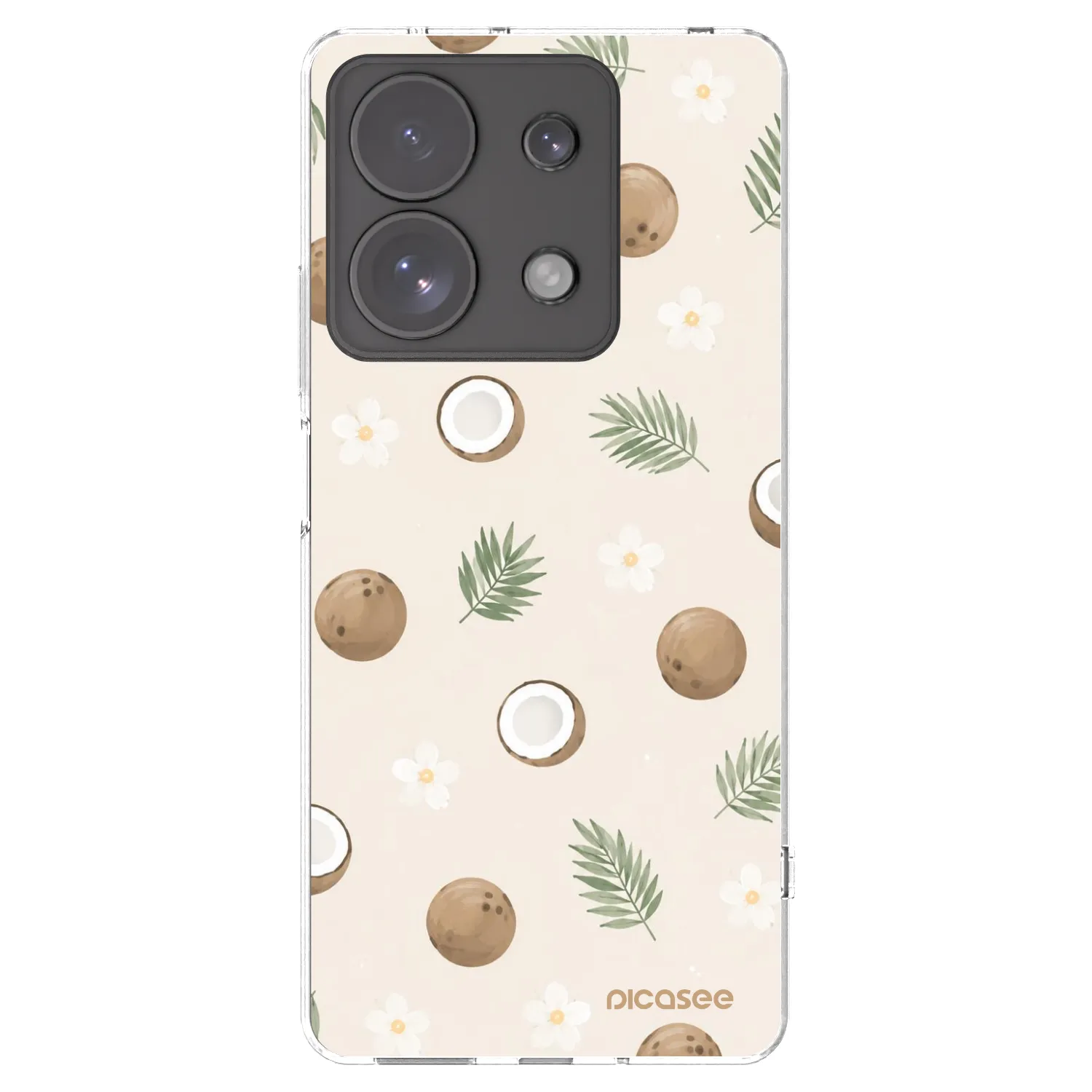 Picasee átlátszó szilikon tok az alábbi mobiltelefonokra Xiaomi Redmi Note 13 Pro 4G - Coconut Breeze