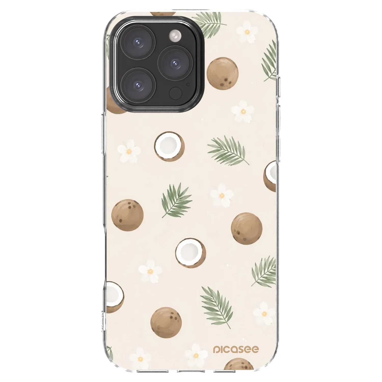 Picasee átlátszó szilikon tok az alábbi mobiltelefonokra Apple iPhone 16 Pro Max - Coconut Breeze