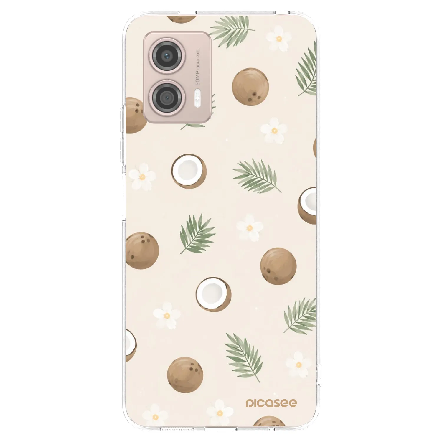 Picasee átlátszó szilikon tok az alábbi mobiltelefonokra Motorola Moto G53 5G - Coconut Breeze