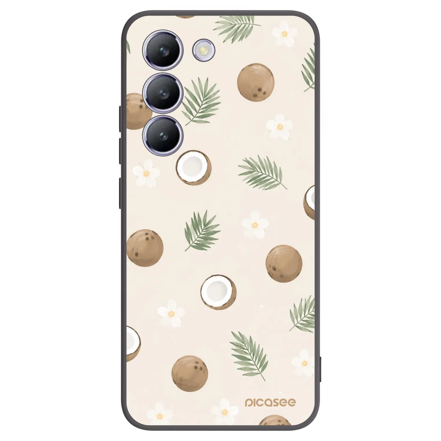 Picasee fekete szilikon tok az alábbi mobiltelefonokra Vivo V40 SE 5G - Coconut Breeze