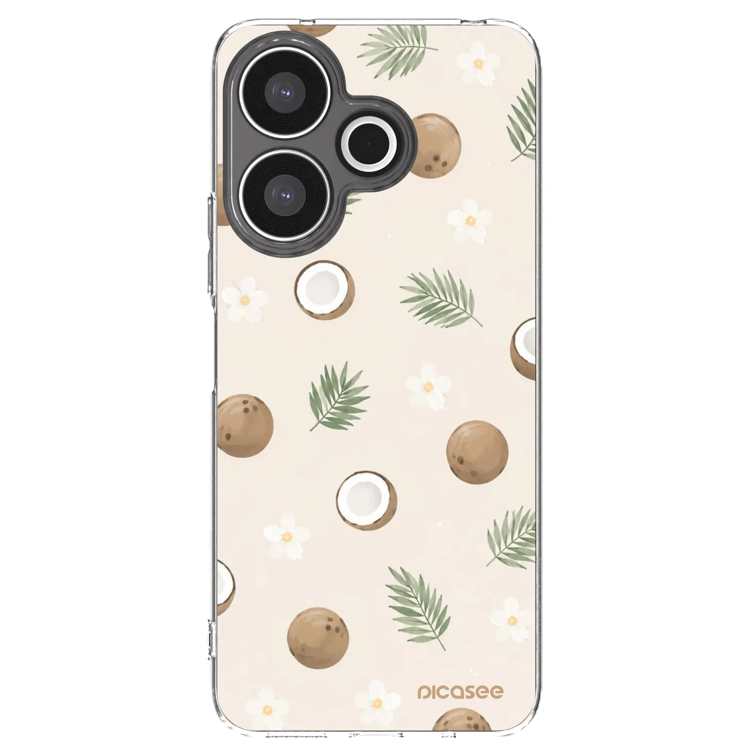 Picasee átlátszó szilikon tok az alábbi mobiltelefonokra Xiaomi Redmi 13 4G - Coconut Breeze