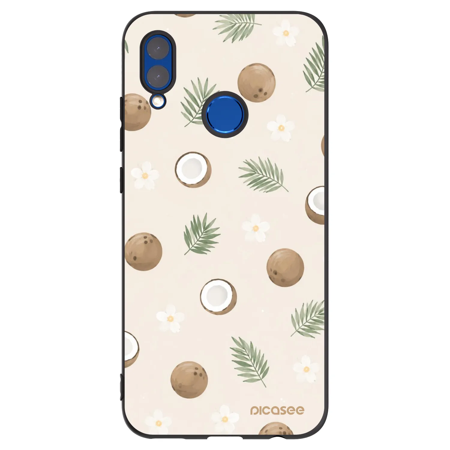 Picasee fekete szilikon tok az alábbi mobiltelefonokra Huawei P Smart 2019 - Coconut Breeze