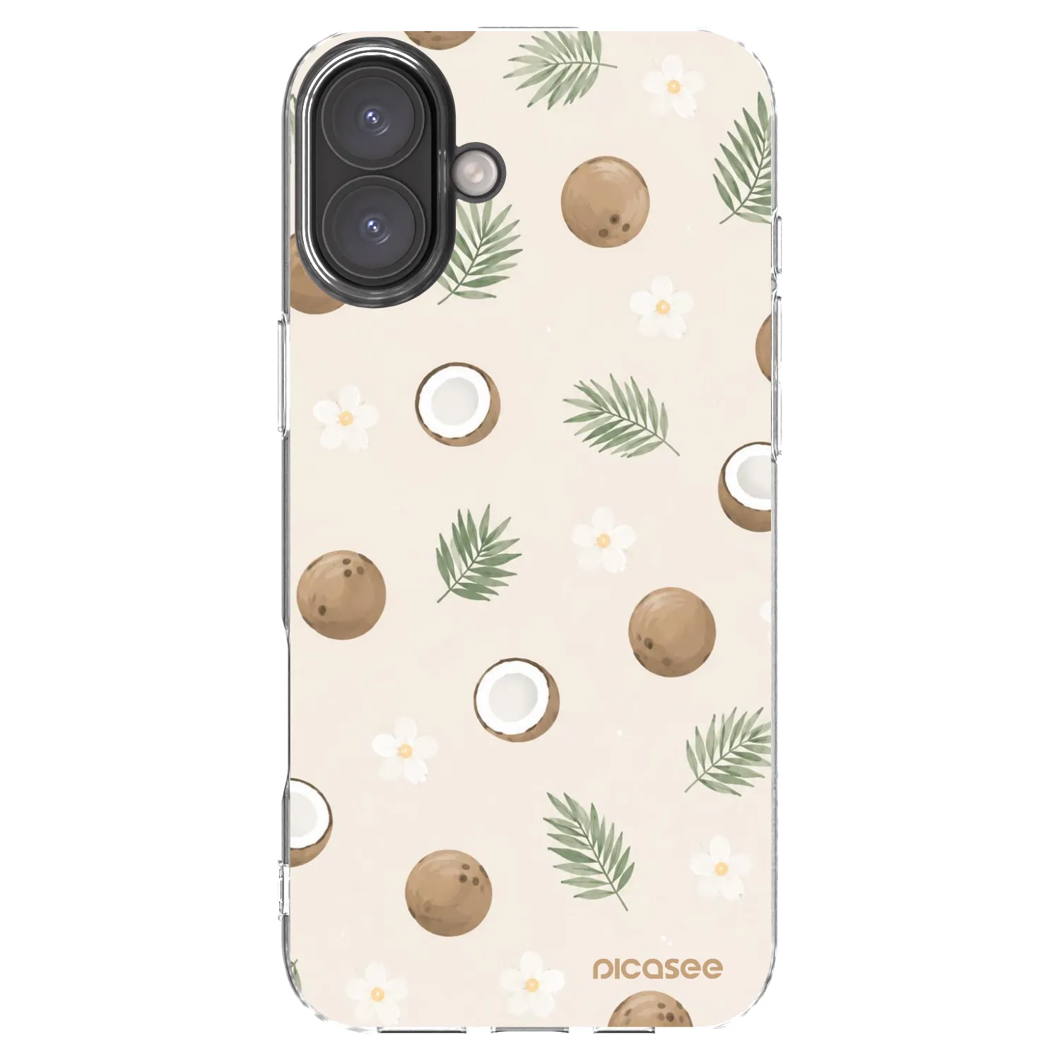 Picasee átlátszó szilikon tok az alábbi mobiltelefonokra Apple iPhone 16 Plus - Coconut Breeze
