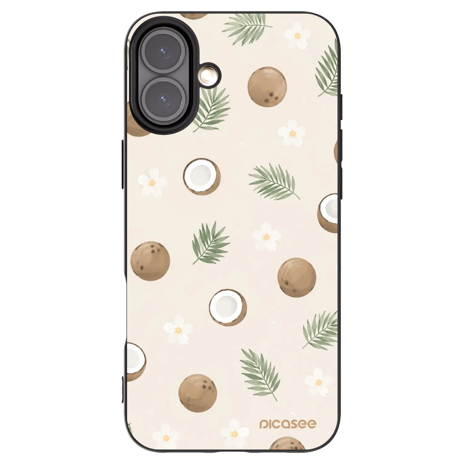 Picasee fekete szilikon tok az alábbi mobiltelefonokra Apple iPhone 16 Plus - Coconut Breeze
