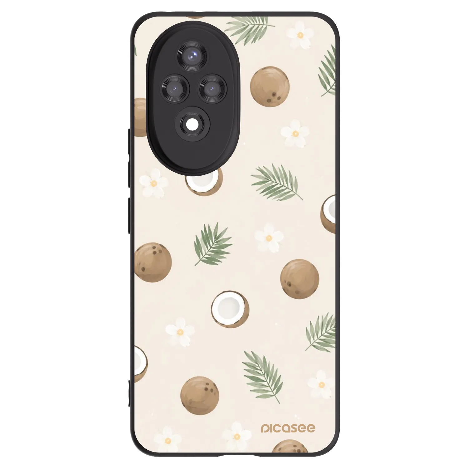 Picasee fekete szilikon tok az alábbi mobiltelefonokra Honor 200 5G - Coconut Breeze