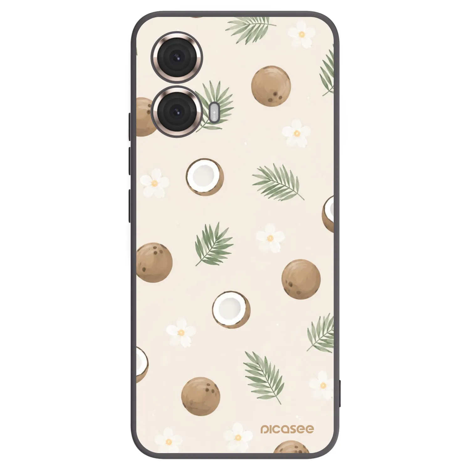 Picasee fekete szilikon tok az alábbi mobiltelefonokra Motorola Moto G85 - Coconut Breeze