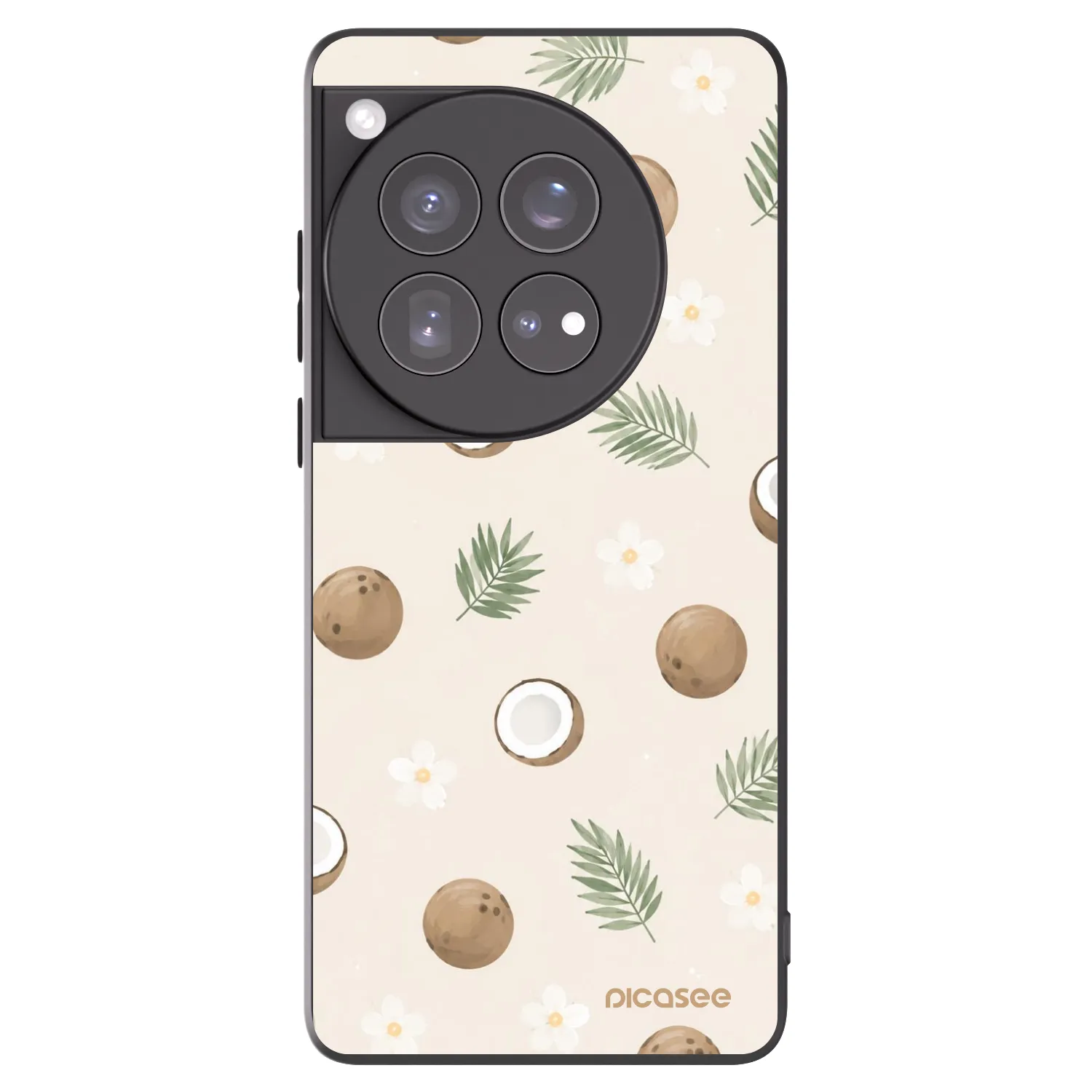Picasee fekete szilikon tok az alábbi mobiltelefonokra OnePlus 12 5G - Coconut Breeze