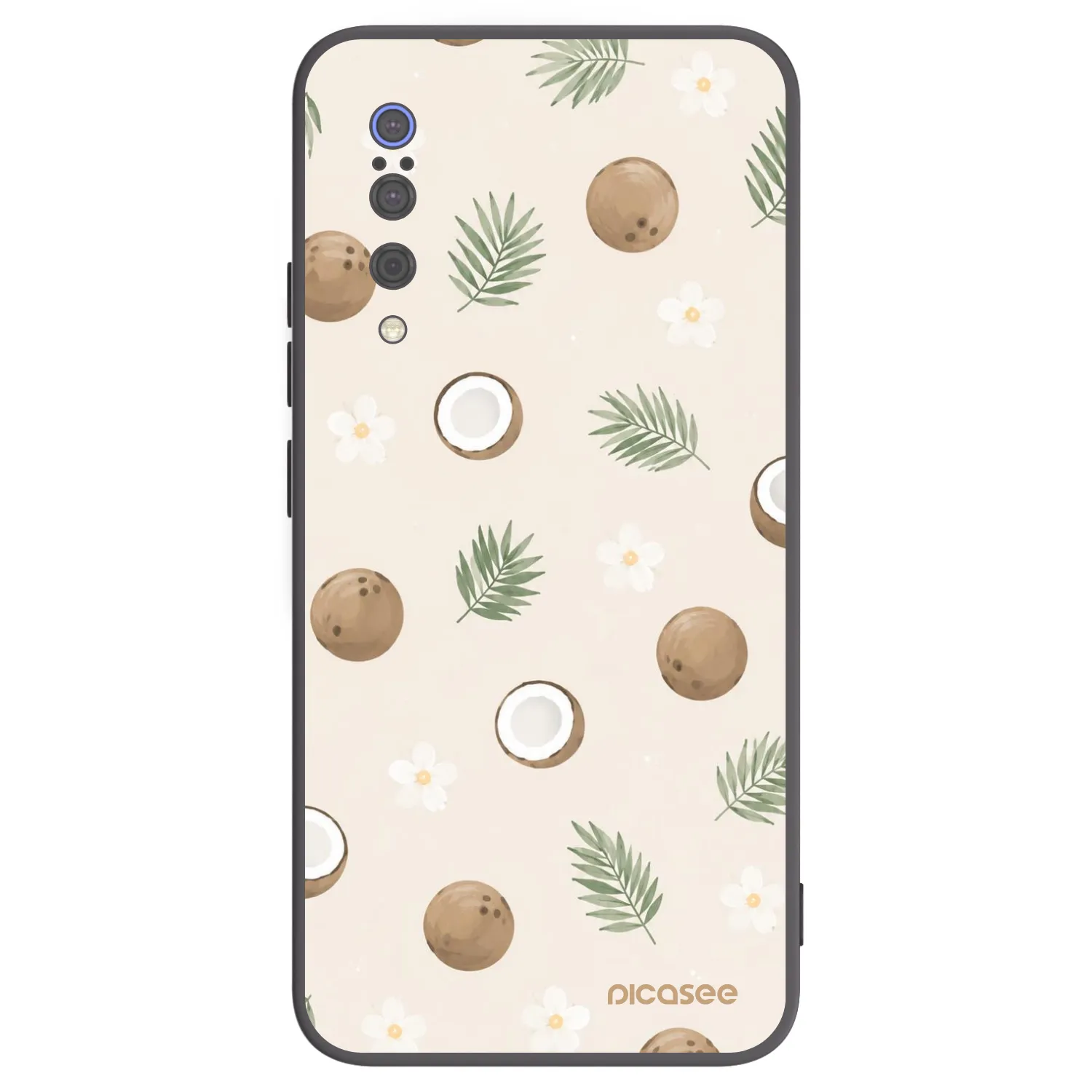 Picasee fekete szilikon tok az alábbi mobiltelefonokra Xiaomi Mi 9 - Coconut Breeze
