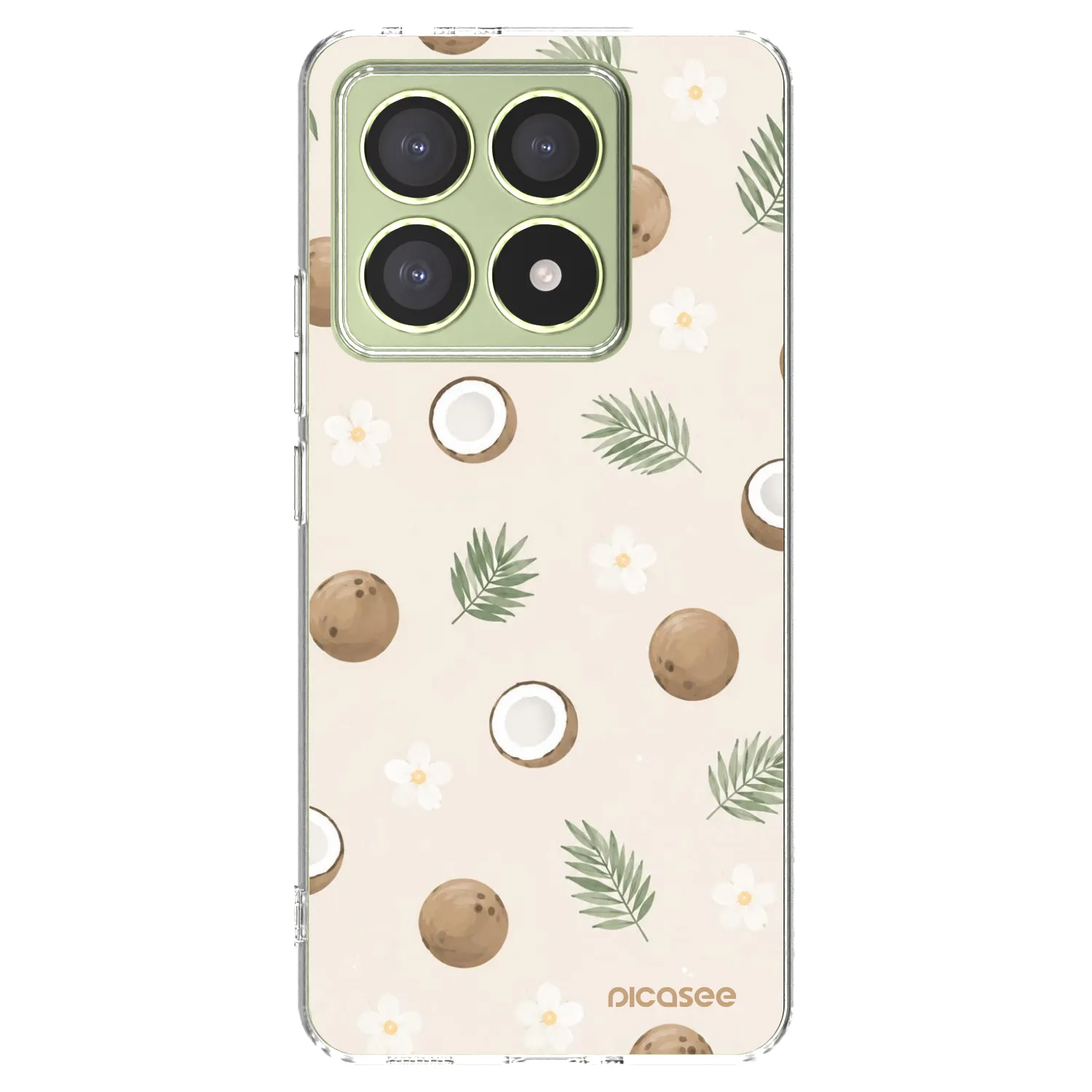 Picasee átlátszó szilikon tok az alábbi mobiltelefonokra Xiaomi 14T - Coconut Breeze