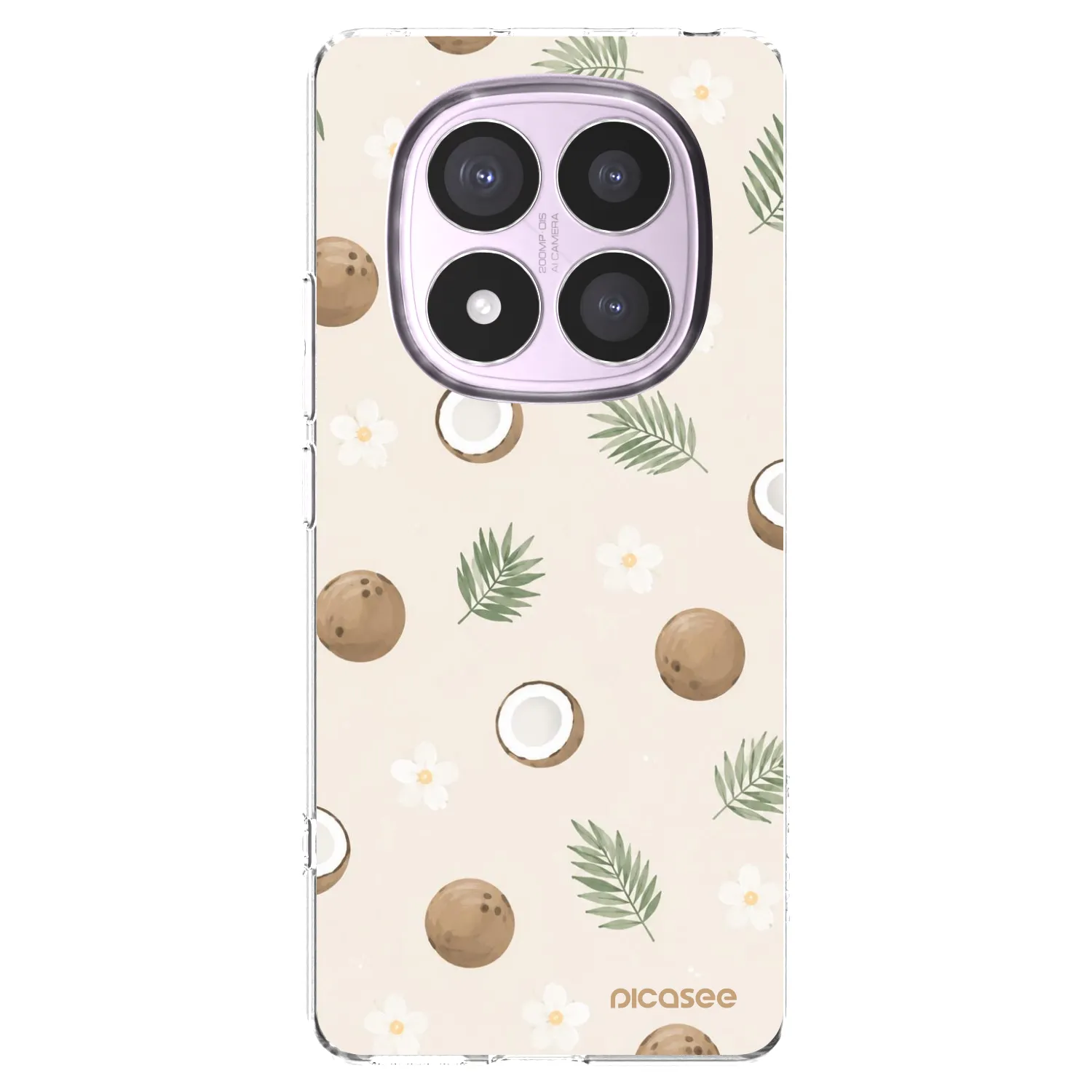 Picasee átlátszó szilikon tok az alábbi mobiltelefonokra Xiaomi Redmi Note 14 Pro 5G - Coconut Breeze