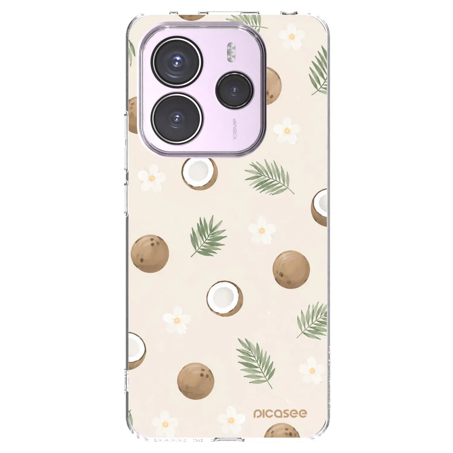 Picasee átlátszó szilikon tok az alábbi mobiltelefonokra Xiaomi Redmi Note 14 5G - Coconut Breeze
