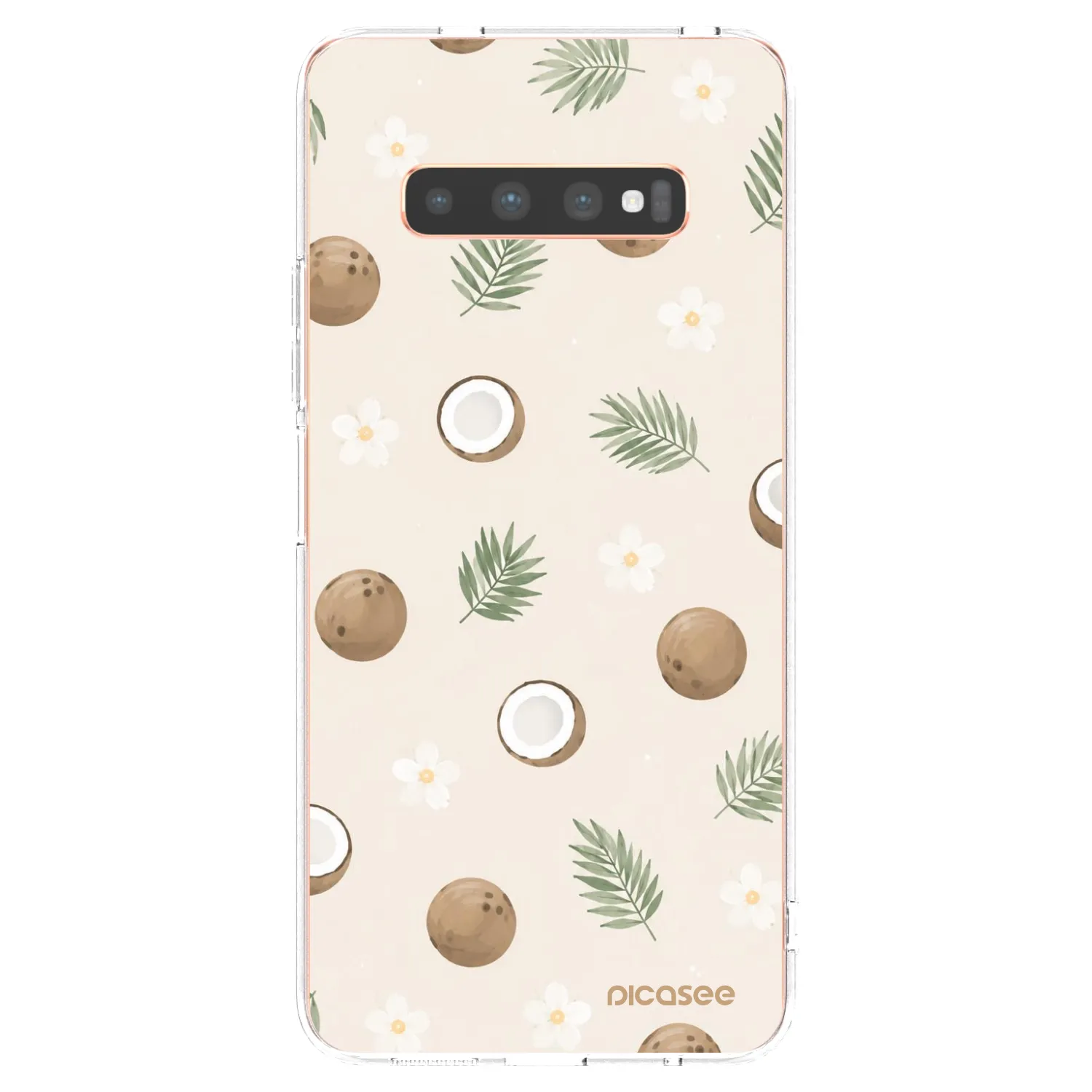 Picasee átlátszó szilikon tok az alábbi mobiltelefonokra Samsung Galaxy S10 Plus G975 - Coconut Breeze