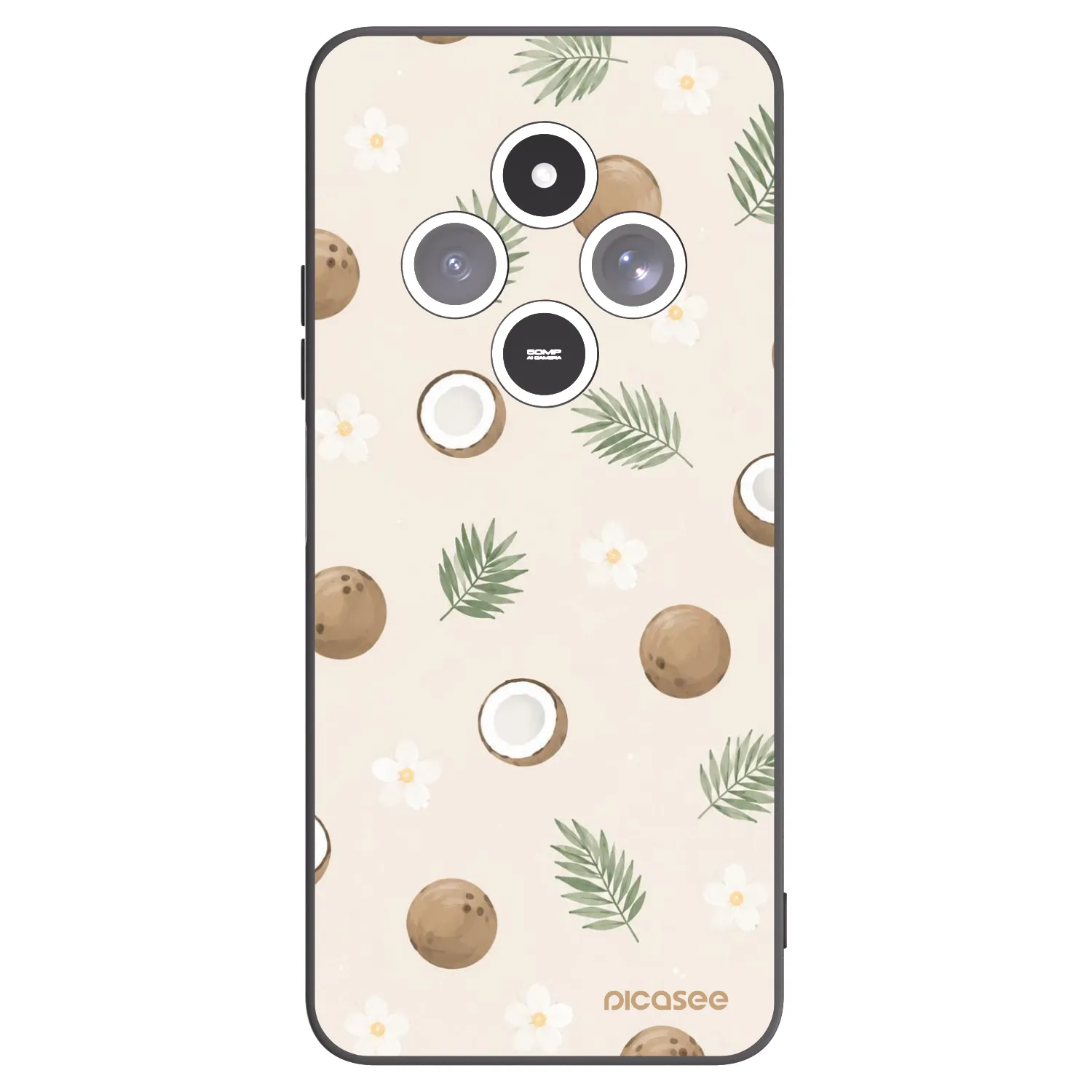 Picasee fekete szilikon tok az alábbi mobiltelefonokra Xiaomi Redmi 14C - Coconut Breeze
