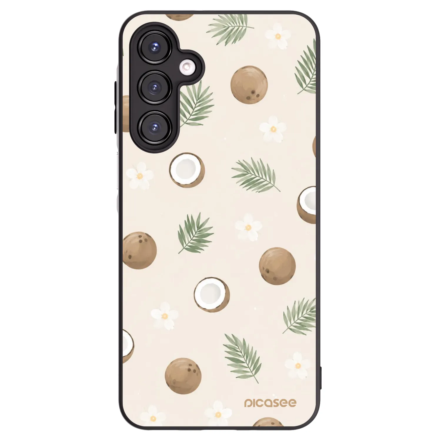 Picasee fekete szilikon tok az alábbi mobiltelefonokra Samsung Galaxy A16 5G - Coconut Breeze