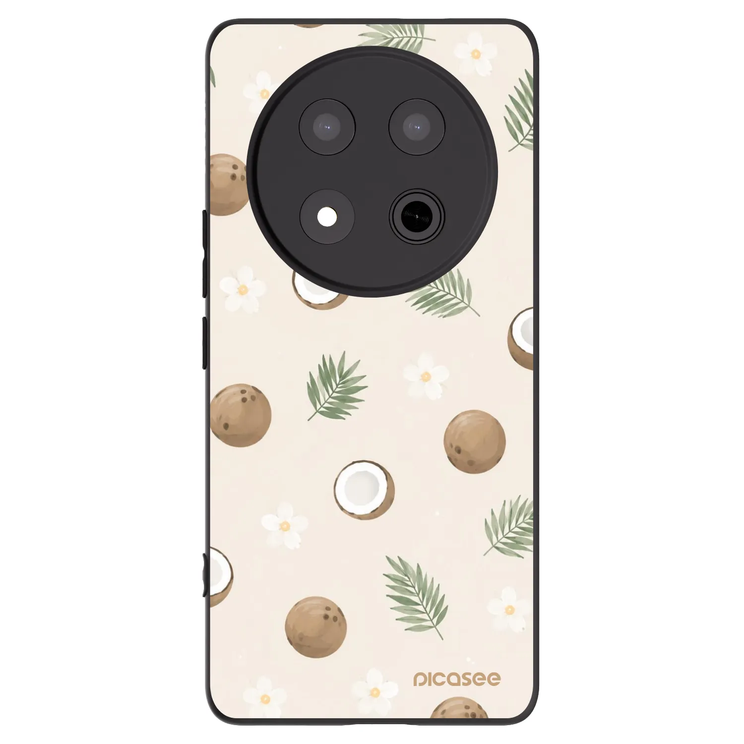 Picasee fekete szilikon tok az alábbi mobiltelefonokra Honor Magic7 Lite 5G - Coconut Breeze