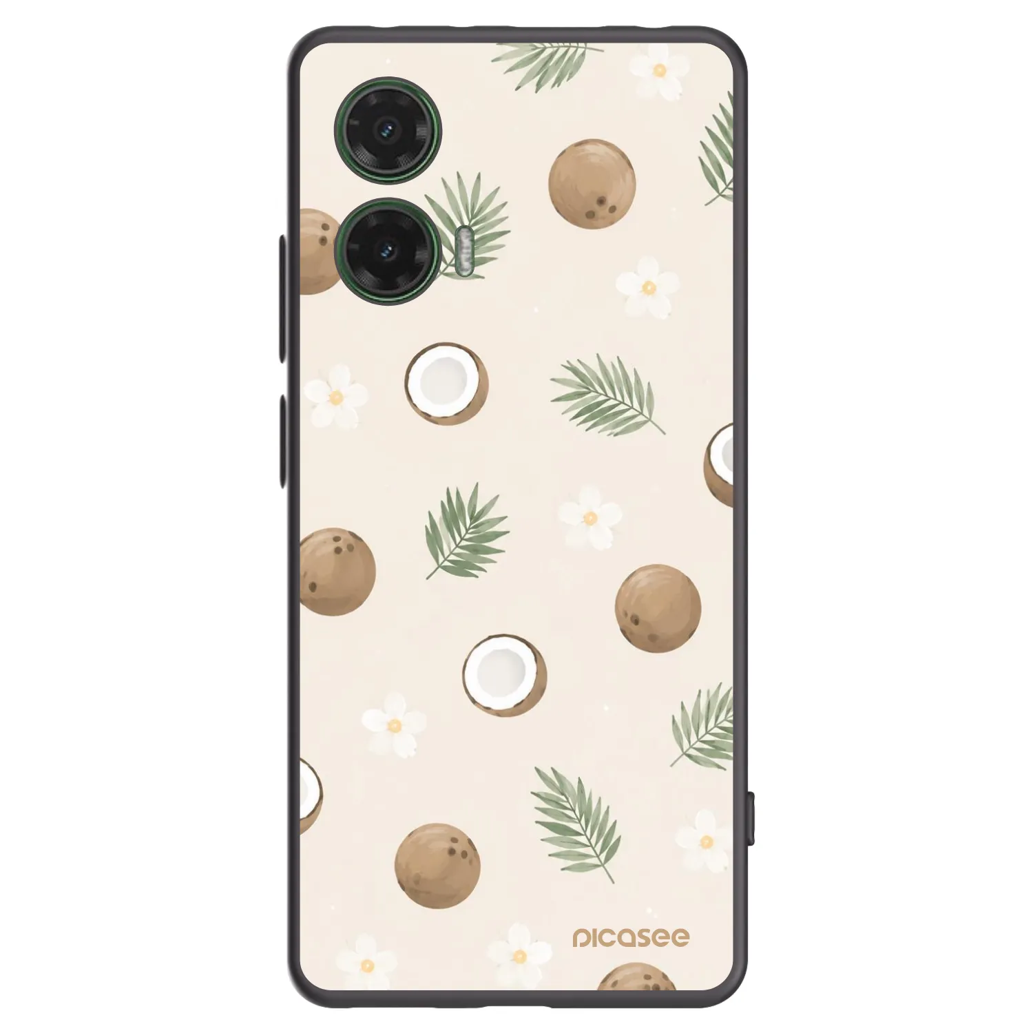 Picasee fekete szilikon tok az alábbi mobiltelefonokra Motorola Moto G35 5G - Coconut Breeze