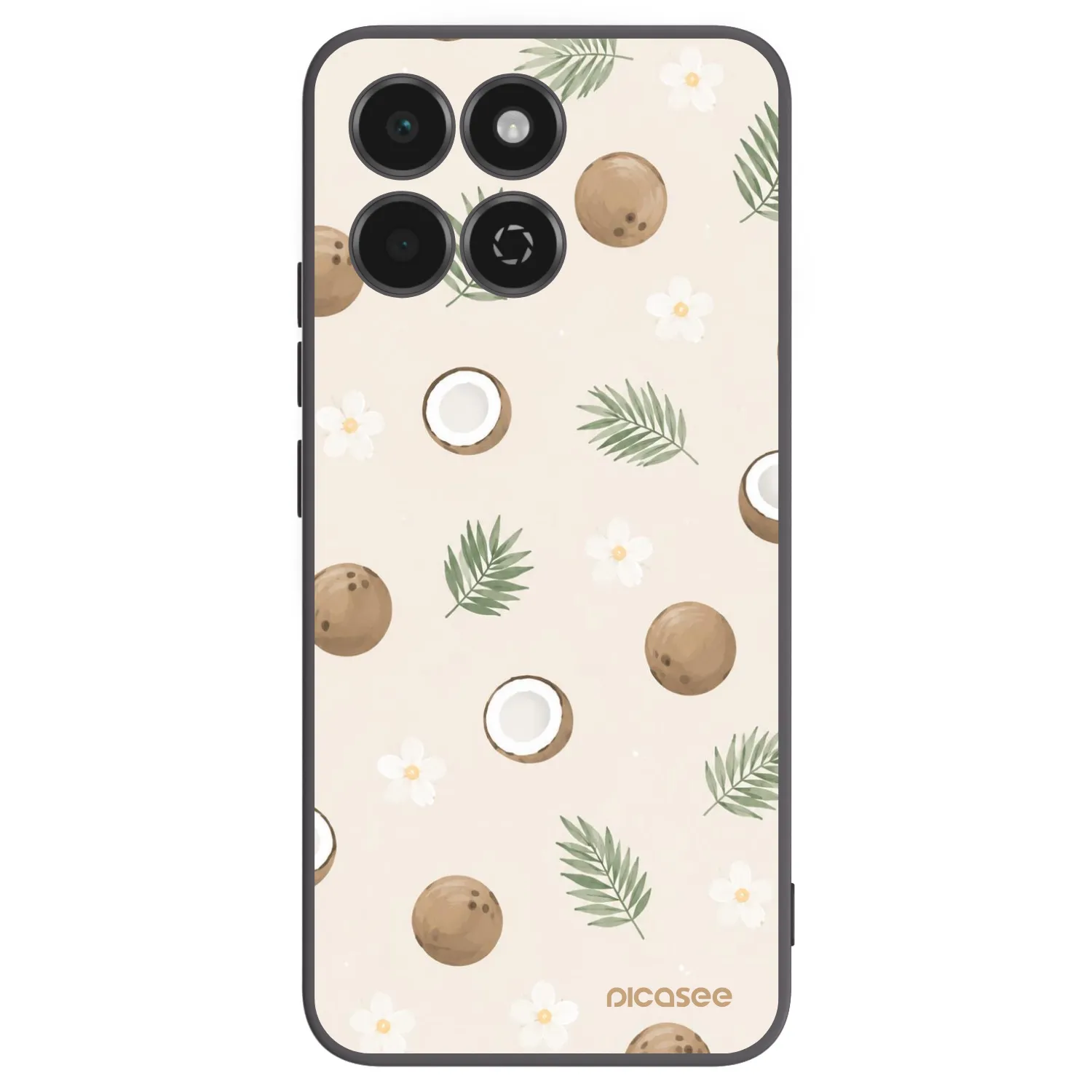 Picasee fekete szilikon tok az alábbi mobiltelefonokra Honor 200 Smart 5G - Coconut Breeze