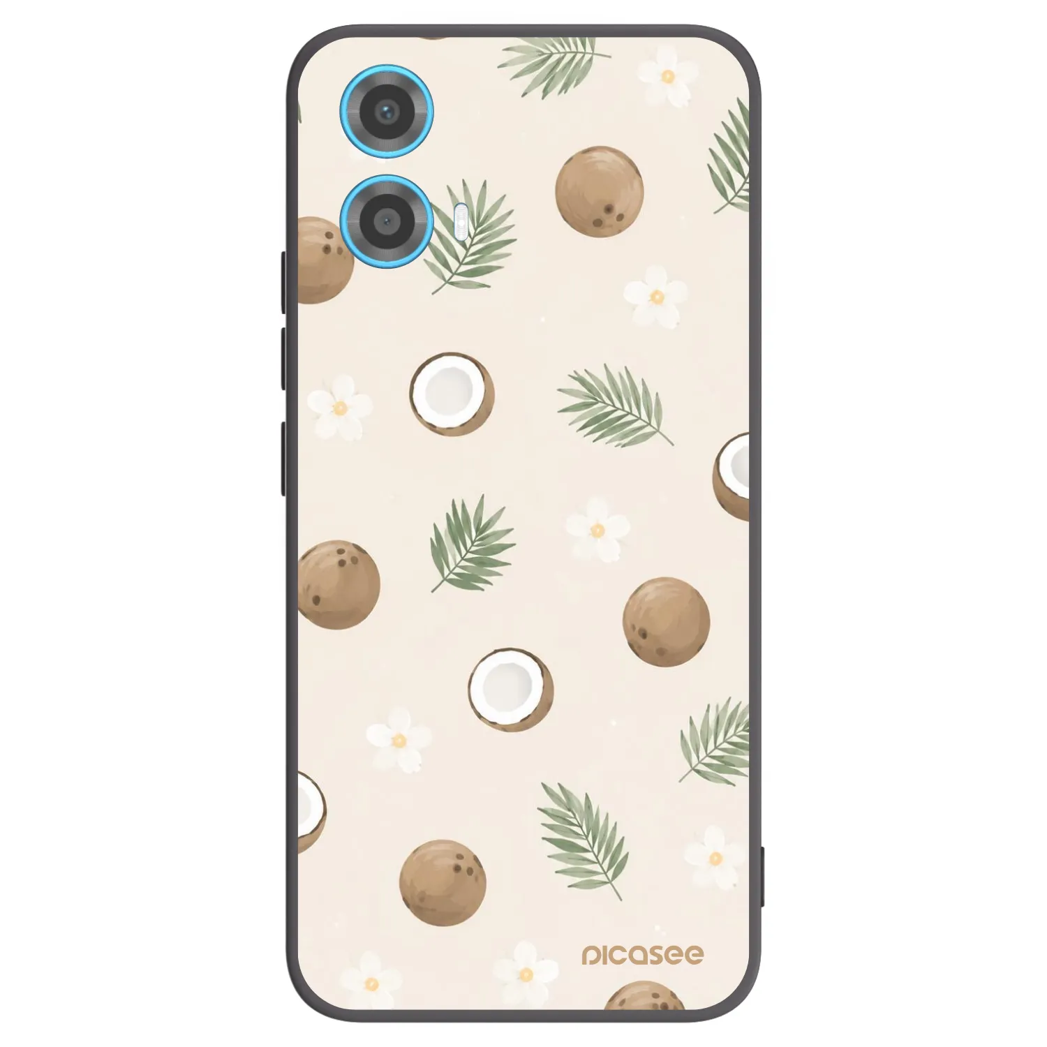 Picasee fekete szilikon tok az alábbi mobiltelefonokra Motorola Moto G34 5G - Coconut Breeze