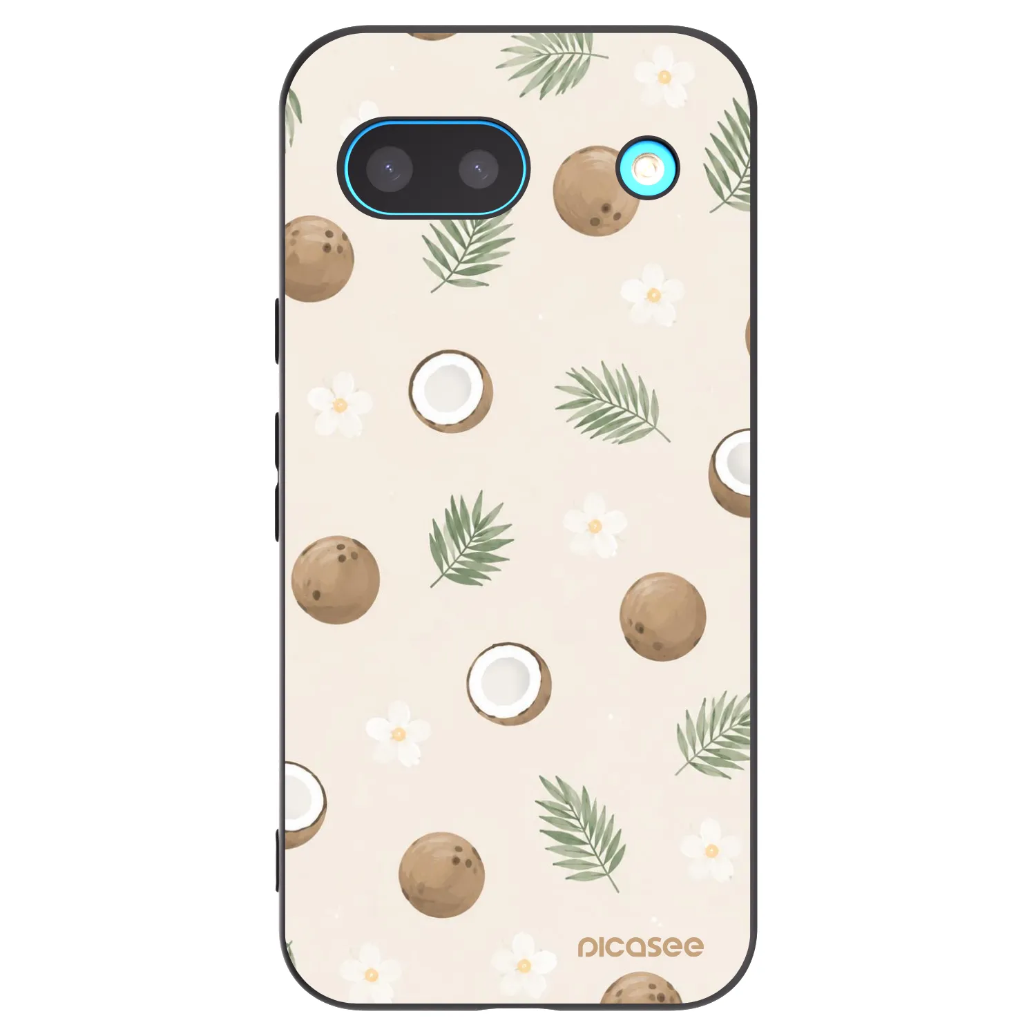 Picasee fekete szilikon tok az alábbi mobiltelefonokra Google Pixel 8a - Coconut Breeze
