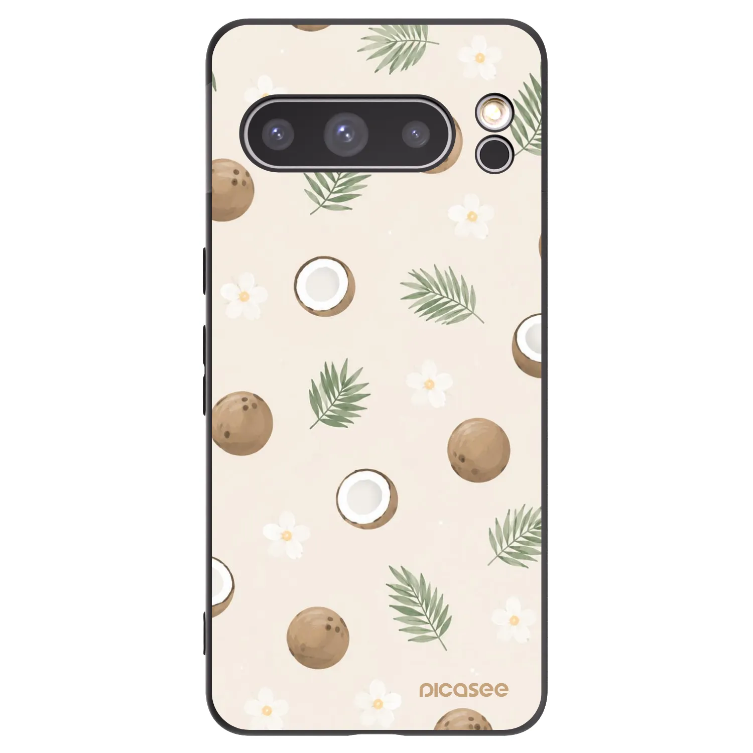 Picasee fekete szilikon tok az alábbi mobiltelefonokra Google Pixel 8 Pro - Coconut Breeze