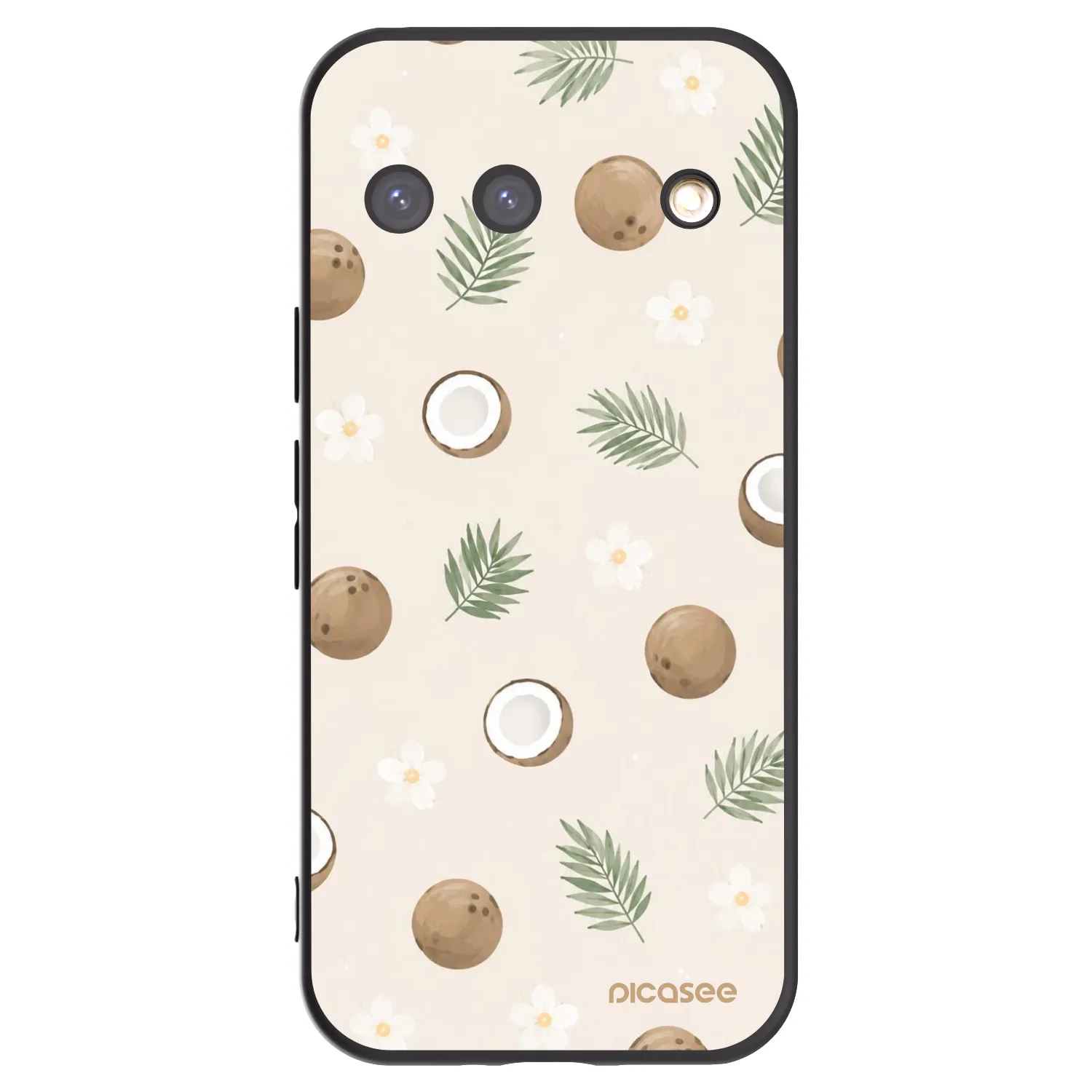 Picasee fekete szilikon tok az alábbi mobiltelefonokra Google Pixel 9 - Coconut Breeze