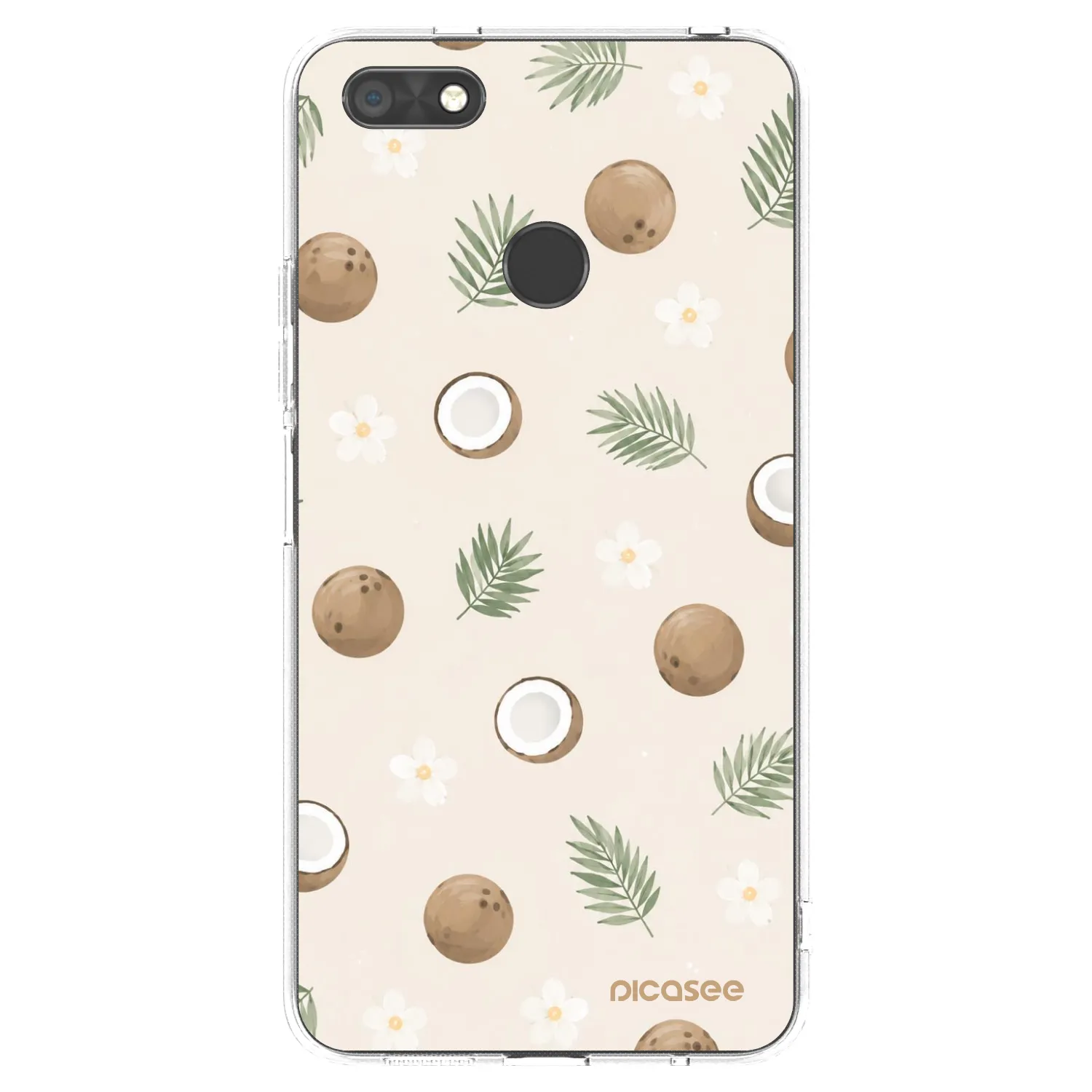 Picasee átlátszó szilikon tok az alábbi mobiltelefonokra Huawei P9 Lite Mini - Coconut Breeze