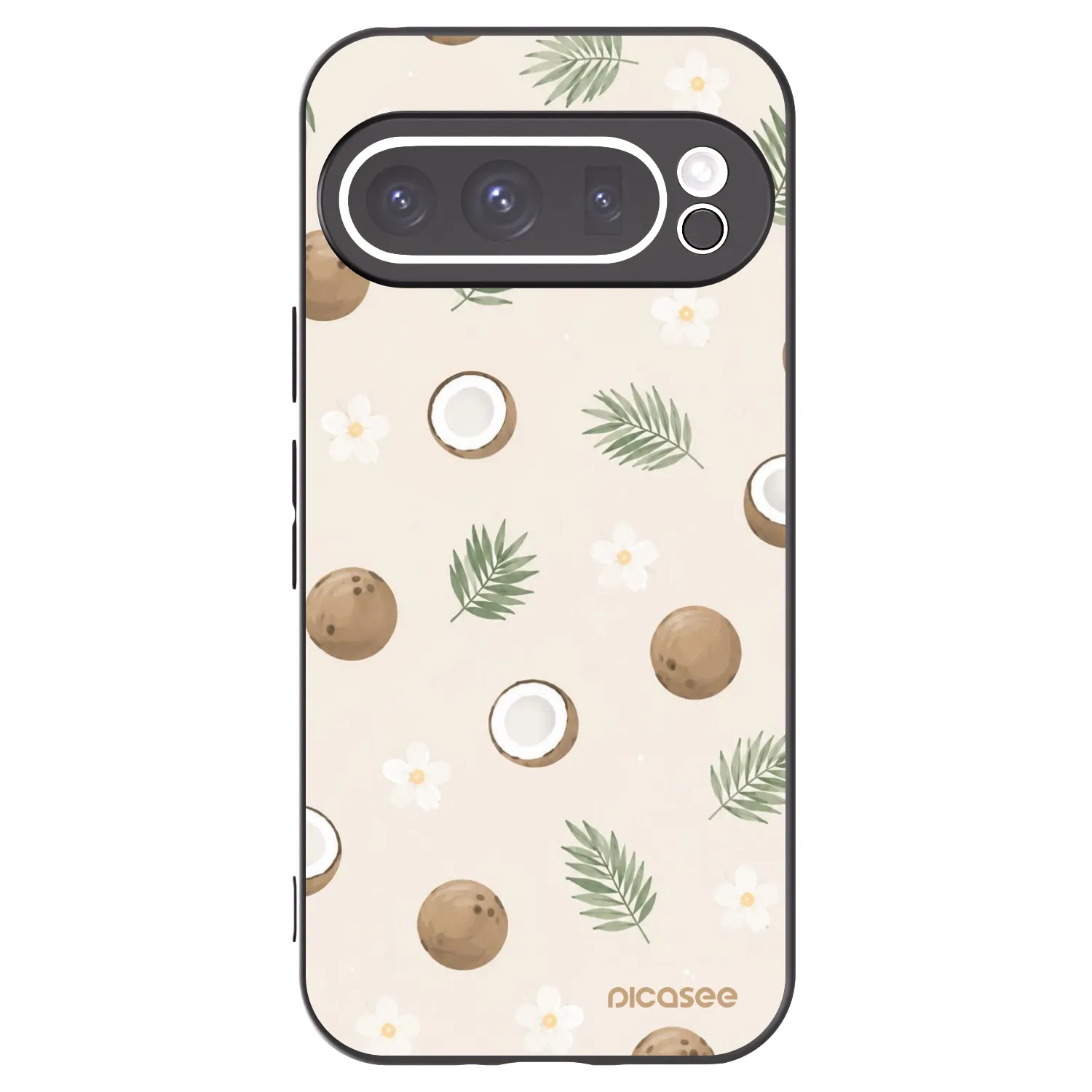 Picasee fekete szilikon tok az alábbi mobiltelefonokra Google Pixel 9 Pro - Coconut Breeze