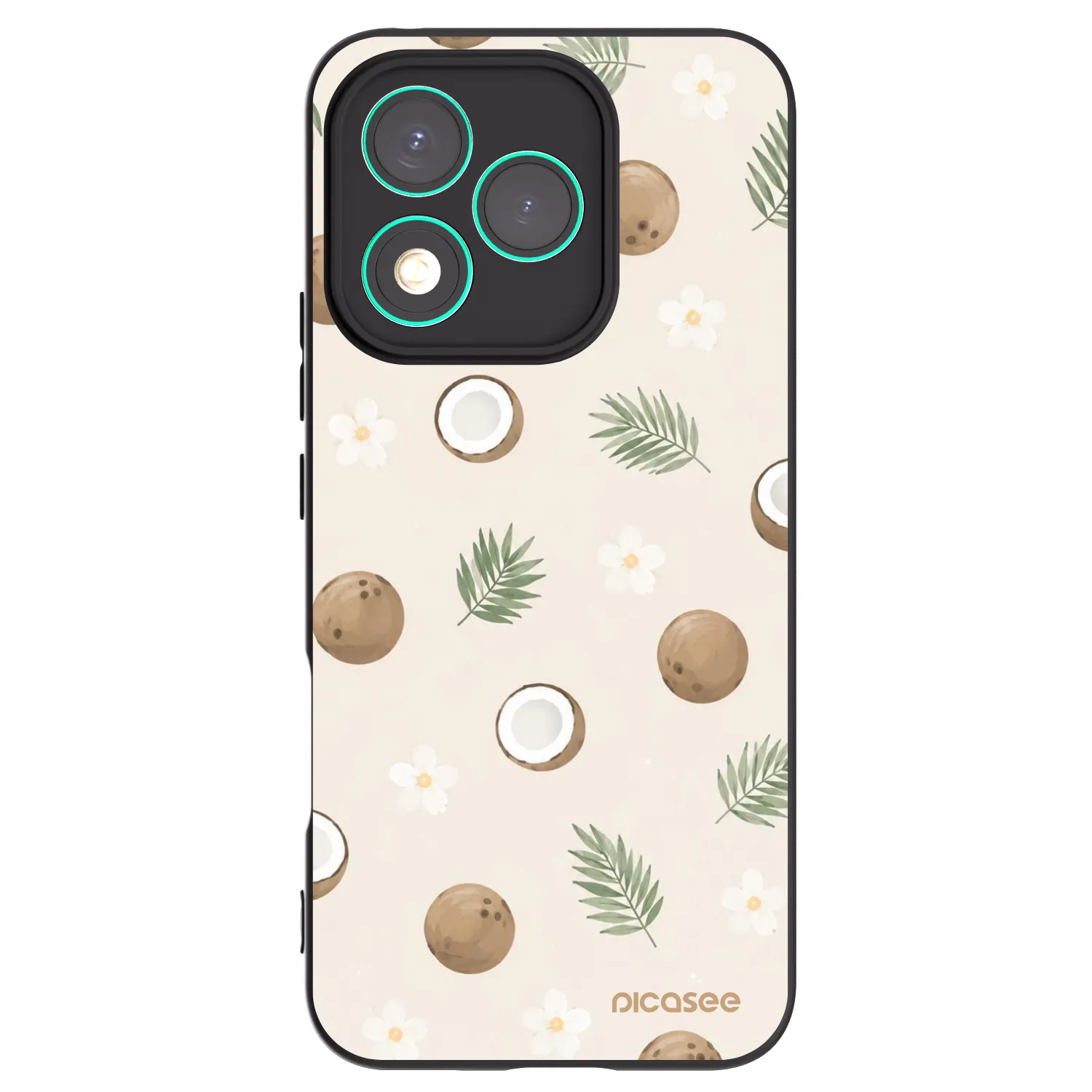 Picasee fekete szilikon tok az alábbi mobiltelefonokra Honor 400 Lite 5G - Coconut Breeze